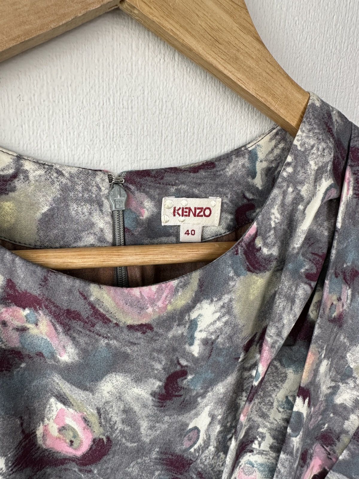 Kenzo KENZO Paris Floral Print Cotton Silk Sleeveless Mini Dress Size S / US 4 / IT 40 - 5 Thumbnail