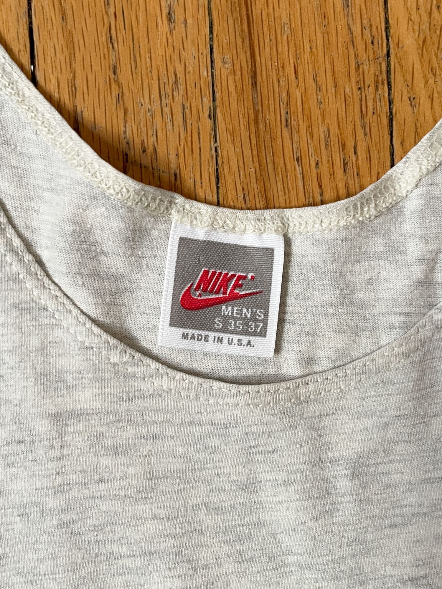 Nike × Vintage 90s Single Stitch Nike Tank Top Size US S / EU 44-46 / 1 - 3 Thumbnail