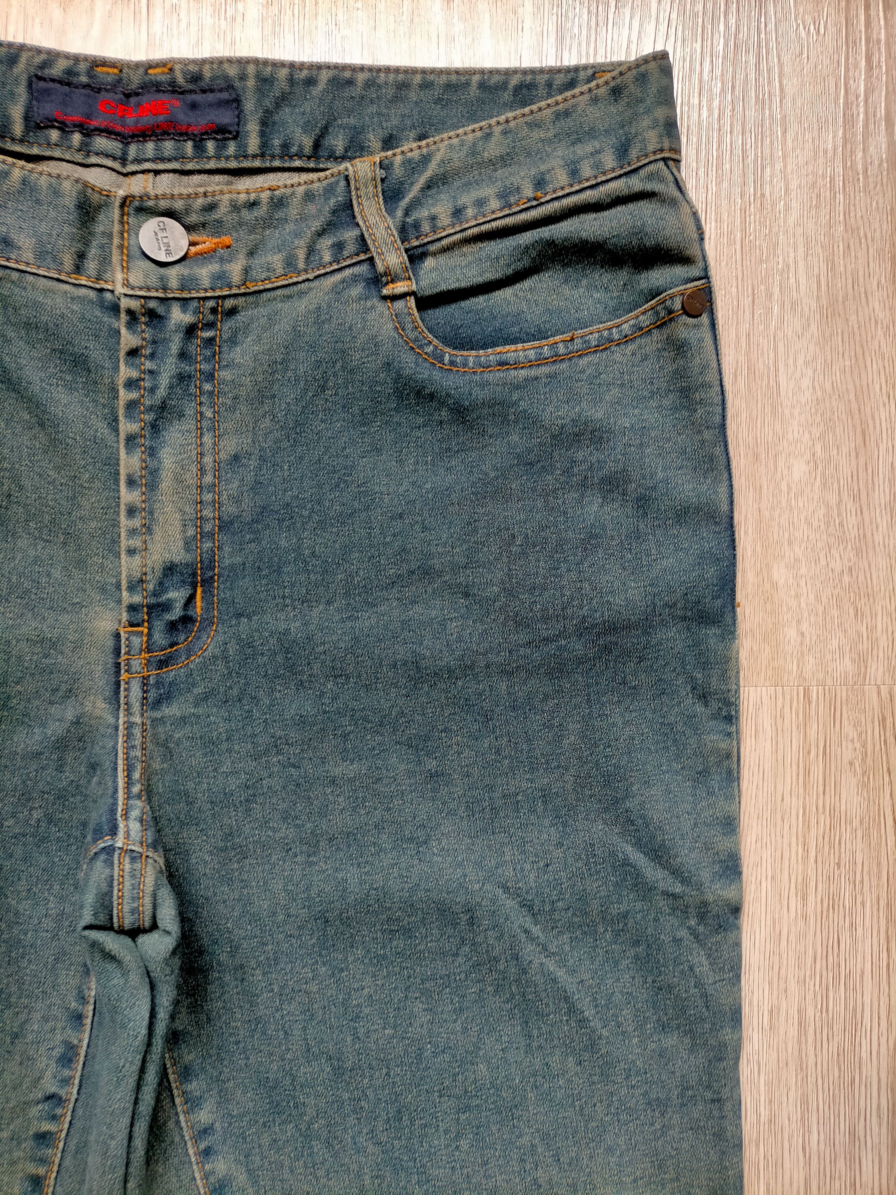 Hysteric Glamour × Japanese Brand Flare Jeans Cf line Embroidered Floral Low rise Stretch Size US 30 / EU 46 - 5 Thumbnail