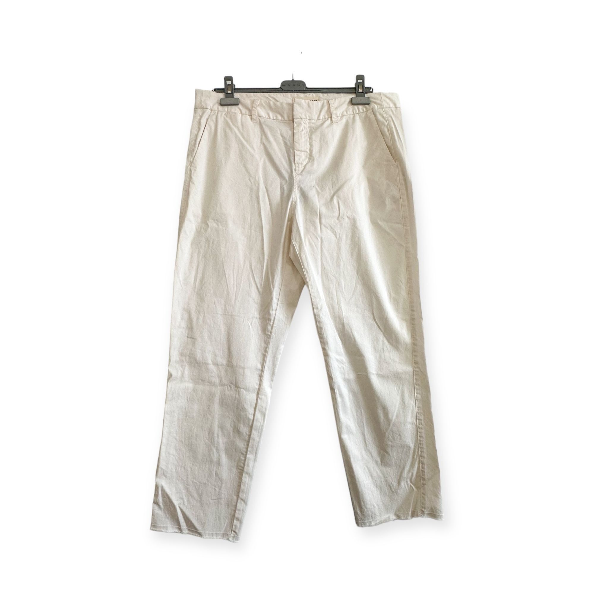 Nili Lotan Nili Lotan Montauk Pant in Eggshell, Size 12, NWT Size 34" / US 12 / IT 48 - 1 Thumbnail