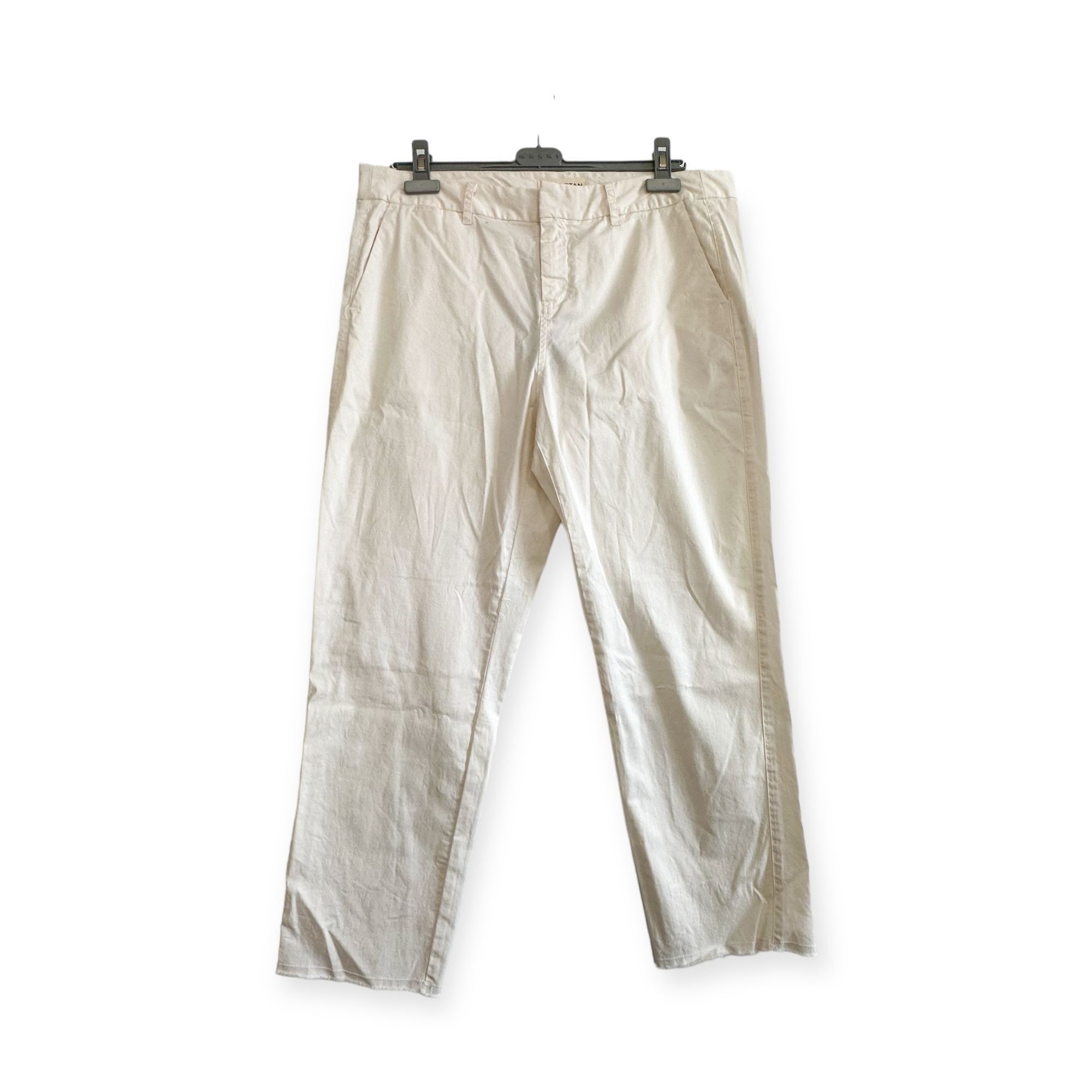 Image of Nili Lotan Montauk Pant In Eggshell, Size 12, NWT in White, Women's