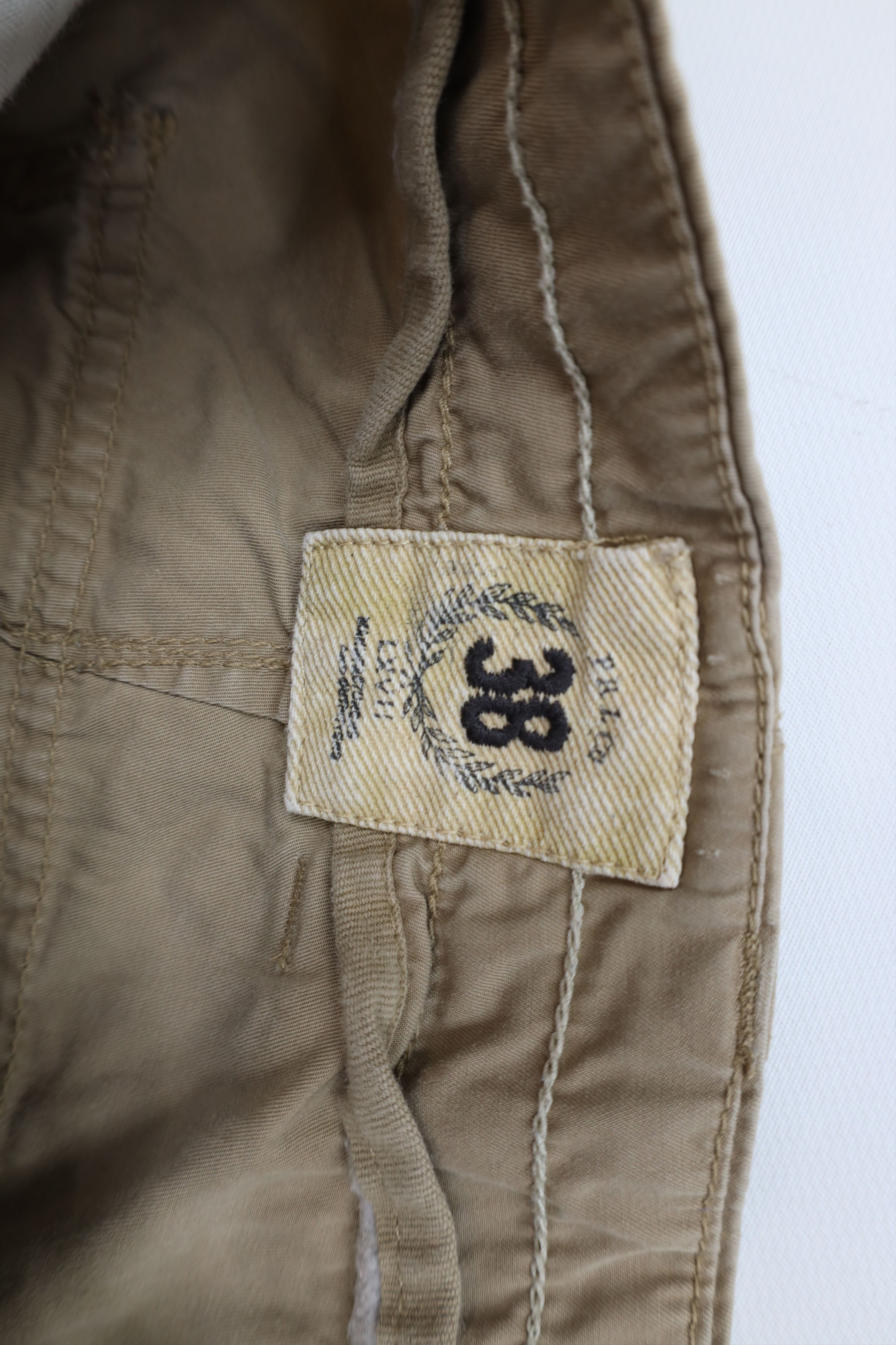 Ralph Lauren Vintage 90s Ralph Lauren Roll Wide Leg Cargo Pants Beige Size US 38 / EU 54 - 7 Thumbnail