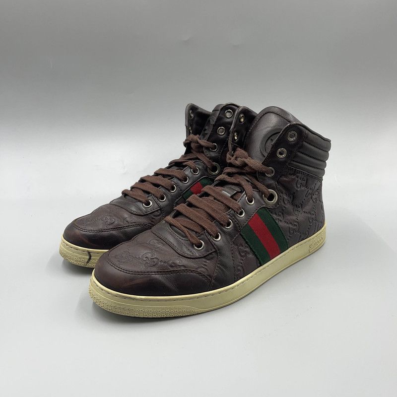 Gucci Gucci High-Top Colorful Lace-Up Sneakers for Men 0079 Size US 7.5 / EU 40-41 - 1 Thumbnail