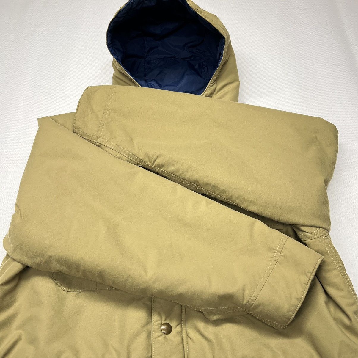 Vintage × Woolrich Woolen Mills Woolrich Jacket Beige Puffer Coat Cargo Full Zip Parka 90s Size US M / EU 48-50 / 2 - 7 Thumbnail