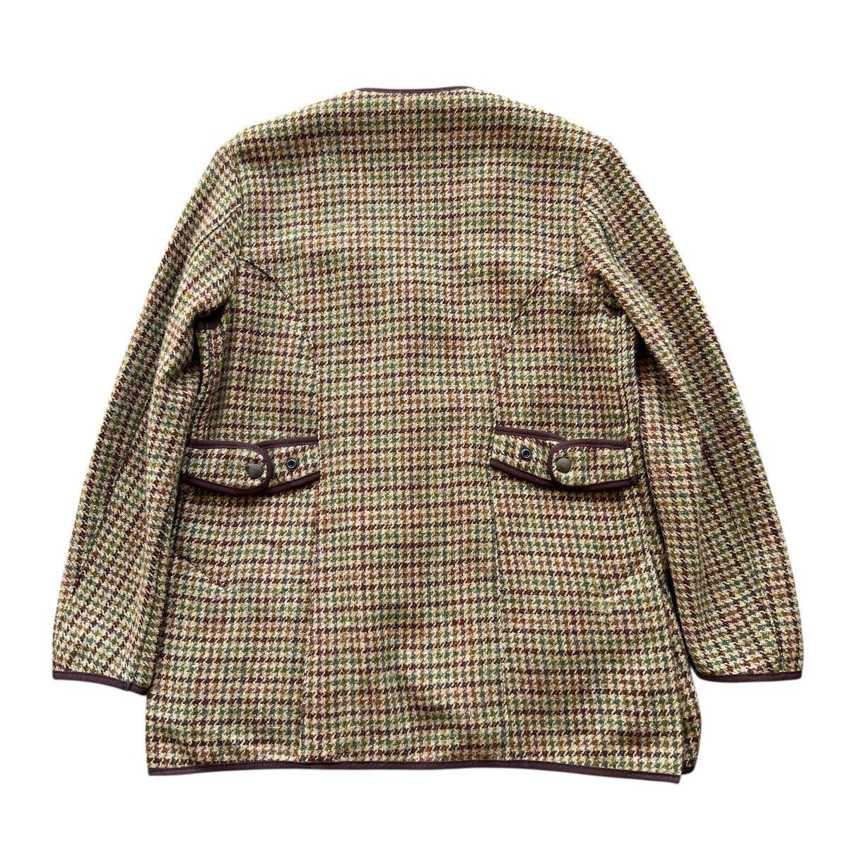 Nepenthes 🔥 Nepenthes X Harris Tweed Colar Less wool Hunting Jacket Size US S / EU 44-46 / 1 - 2 Thumbnail