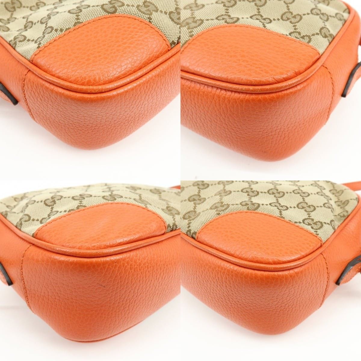 Gucci Gucci GG Canvas & Leather Crossbody Bag Orange Size ONE SIZE - 5 Thumbnail