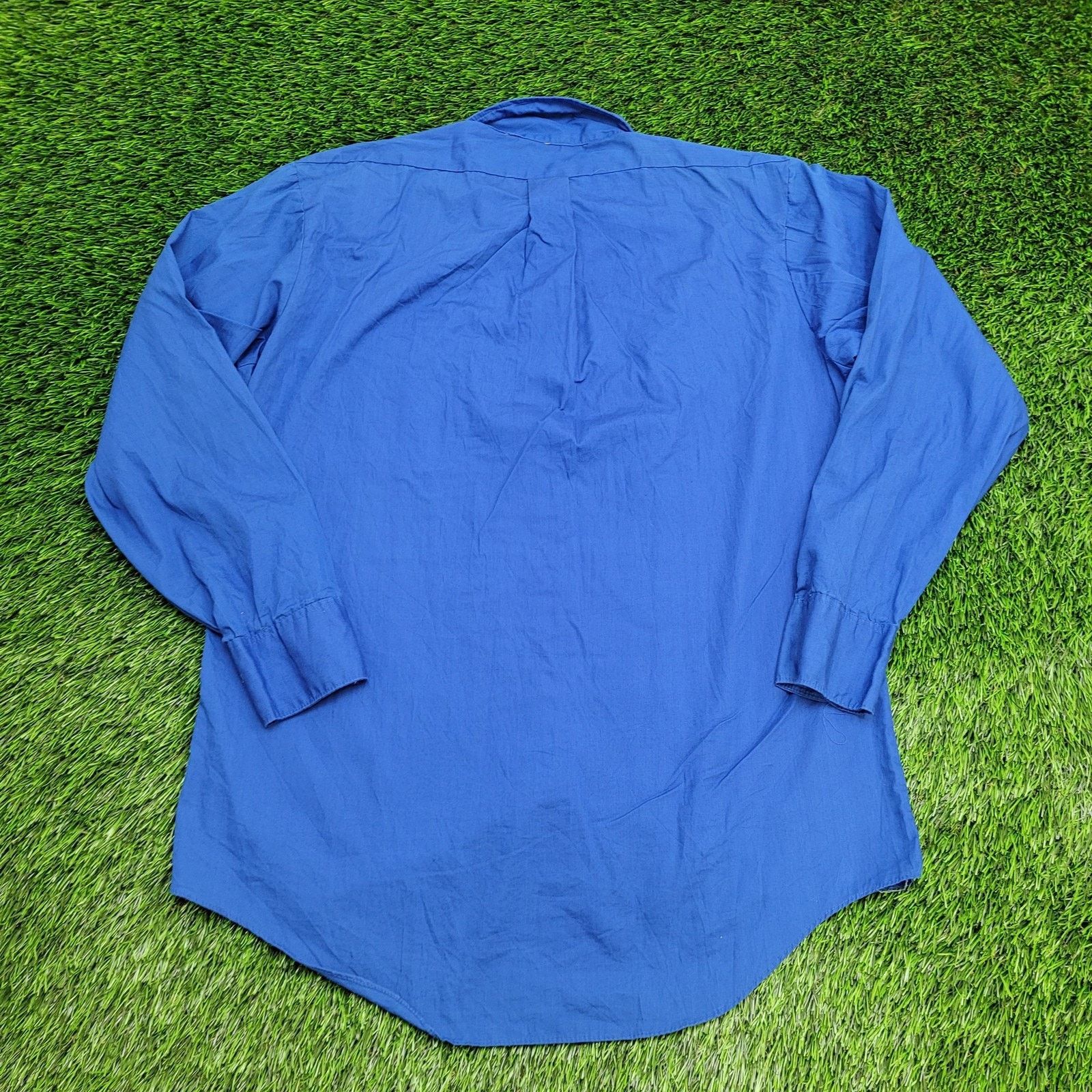 Other VTG 90s MOD Darwin Hippie Shirt Large 16.5 23x31 Baggy Blue Size US L / EU 52-54 / 3 - 2 Thumbnail