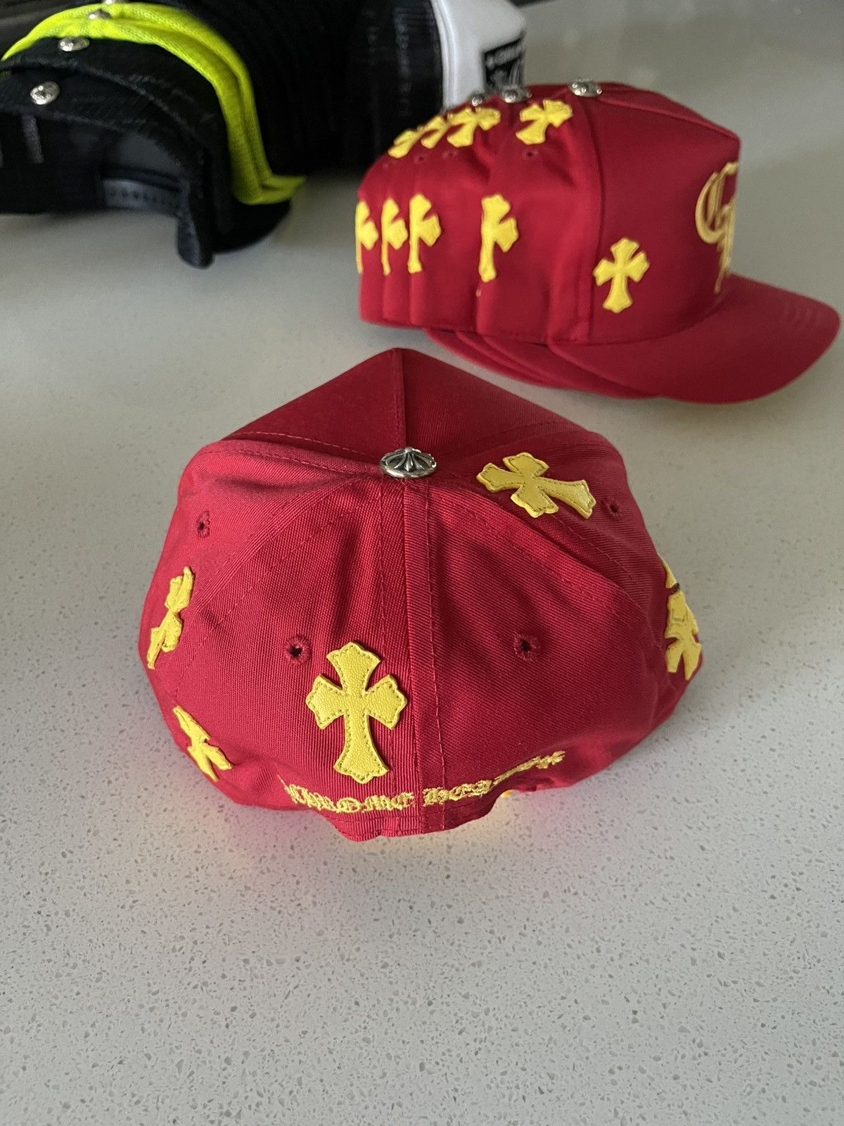 Chrome Hearts Chrome Hearts Red Yellow Patch Hat Size ONE SIZE - 5 Thumbnail