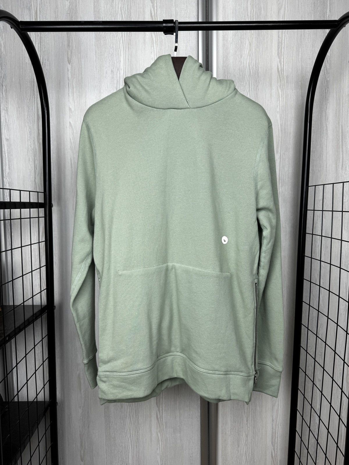 John Elliott John Elliott light green sides zippers made in USA hoodie Size US L / EU 52-54 / 3 - 1 Thumbnail