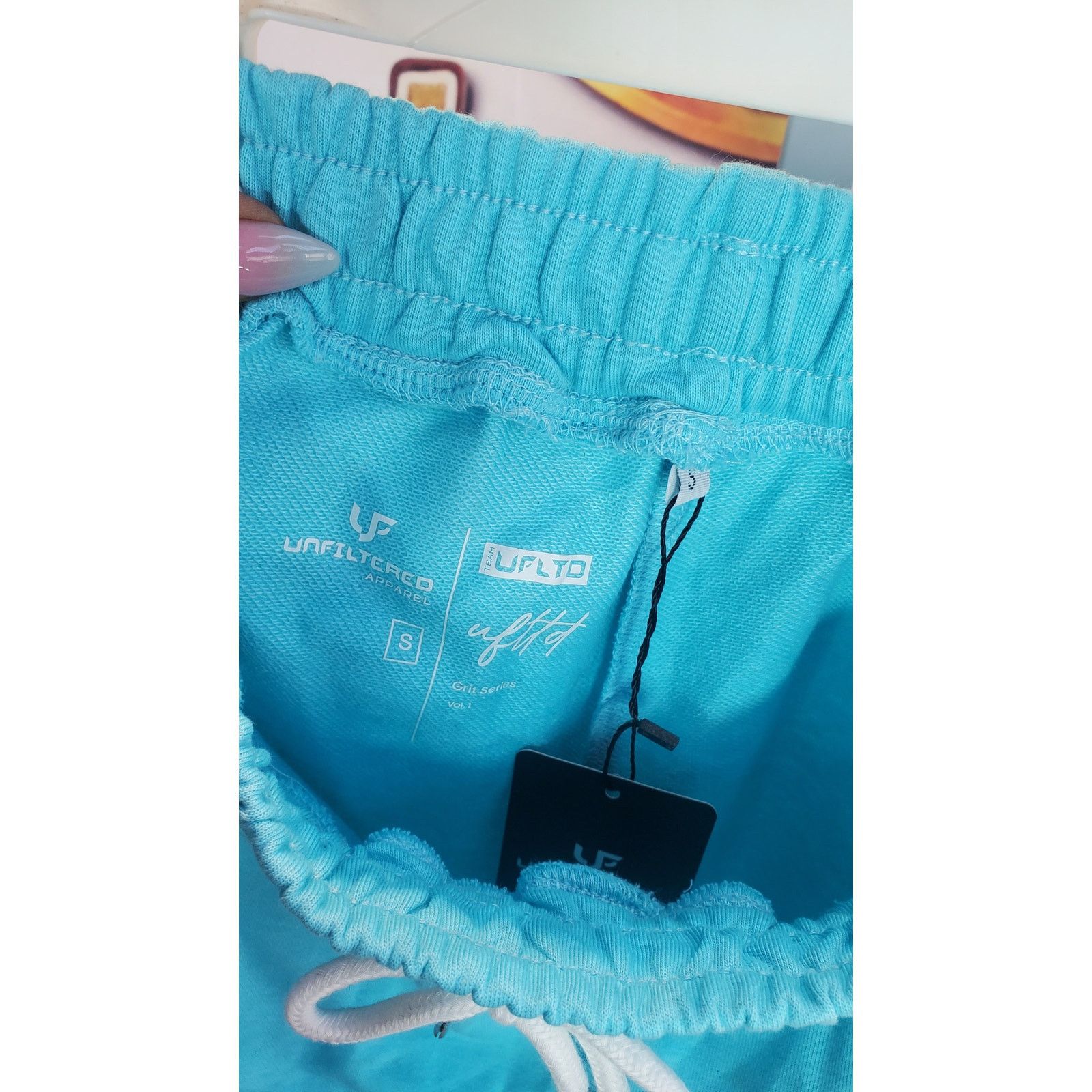 unfil Unfiltered Blue Cotton Shorts Drawstring Small Size 27" / US 4 / IT 40 - 7 Thumbnail