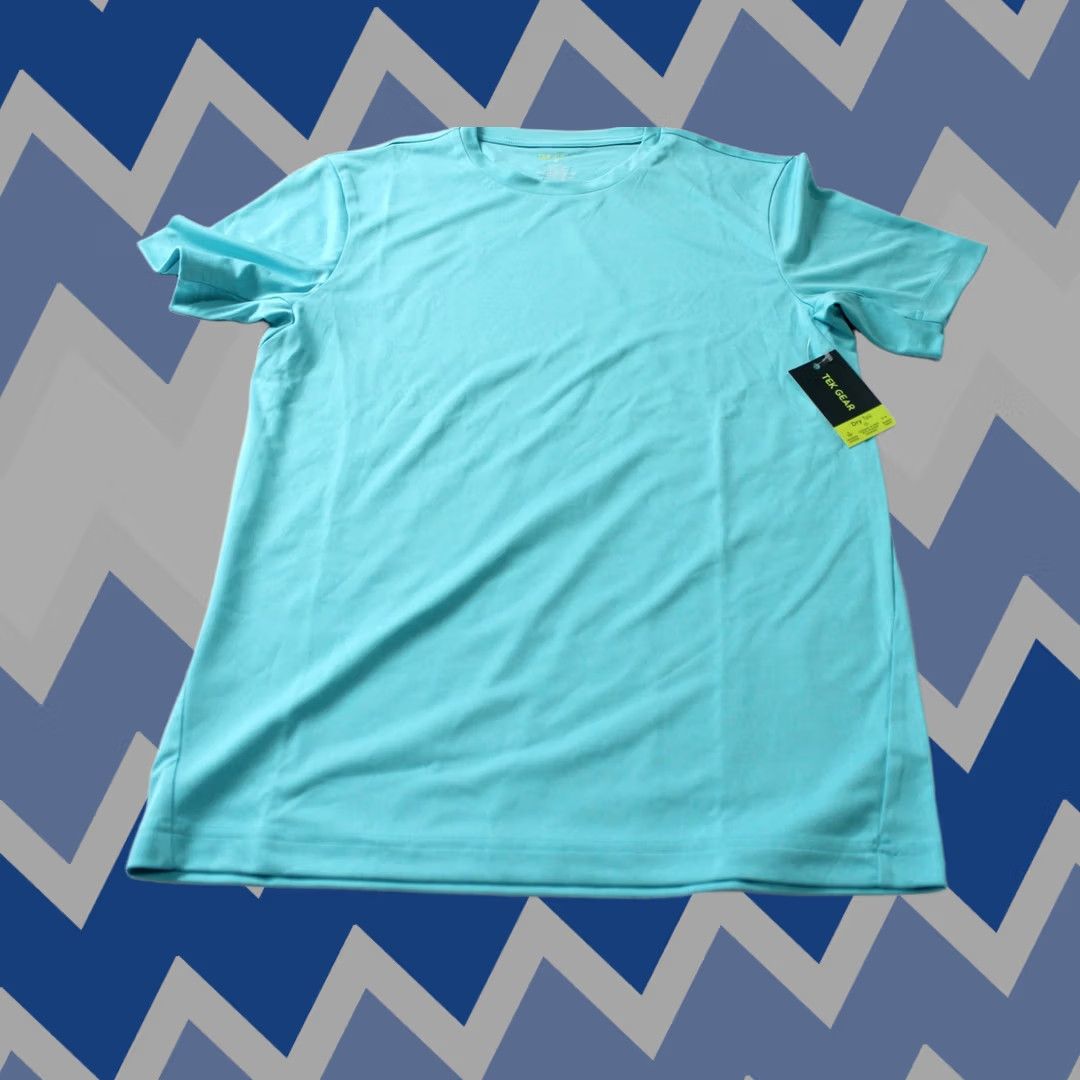 Tek Gear Tek Gear Dry Tek Technology Crewneck Tee CN6 Party Blue Small Mens Size US S / EU 44-46 / 1 - 1 Thumbnail