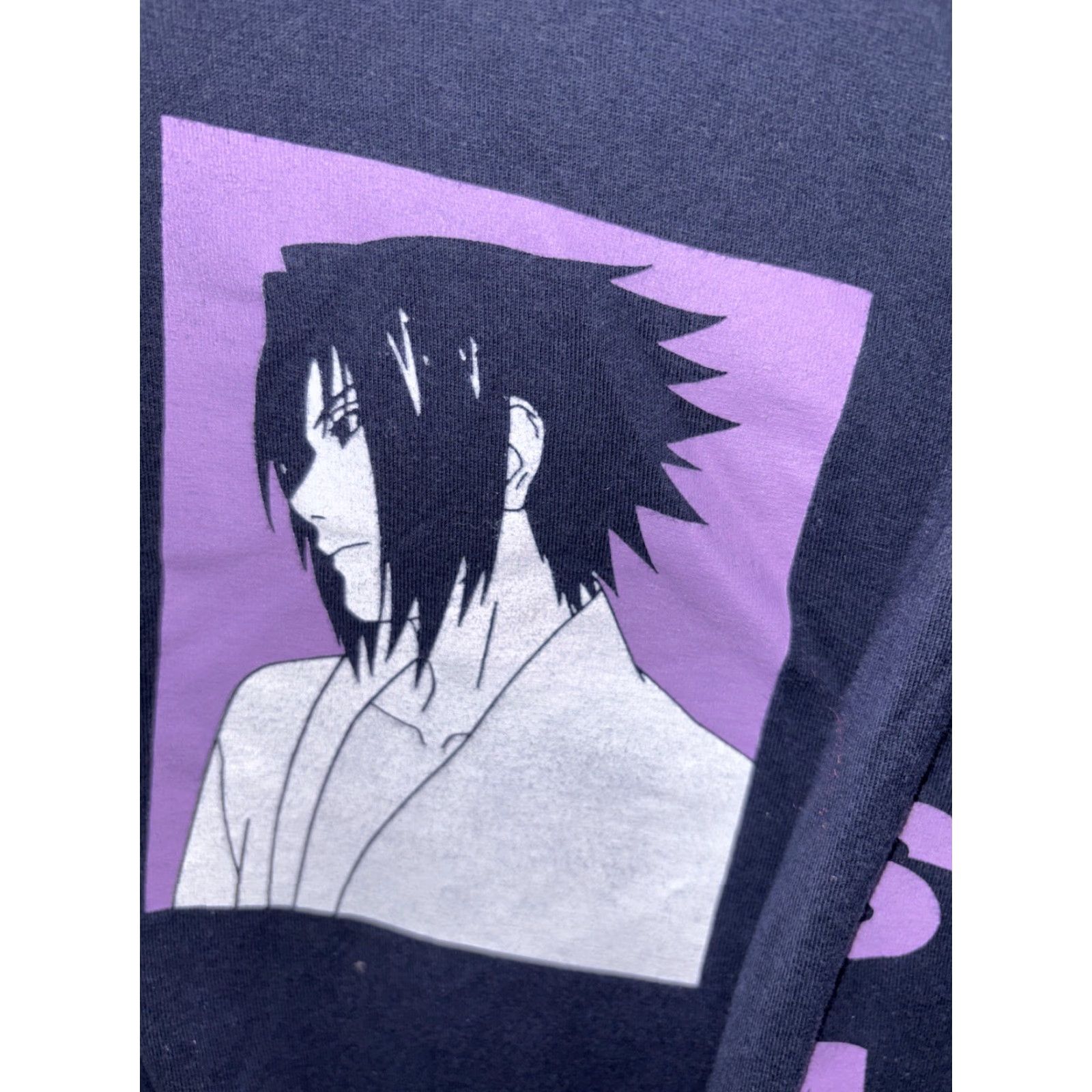 Vintage Naruto Shippuden Uchiha Sasuke Long Sleeve T Shirt Blue M Mens Cotton Shirt Graphic Print 90s Anime Retro Ripple Junction Size US M / EU 48-50 / 2 - 2 Thumbnail