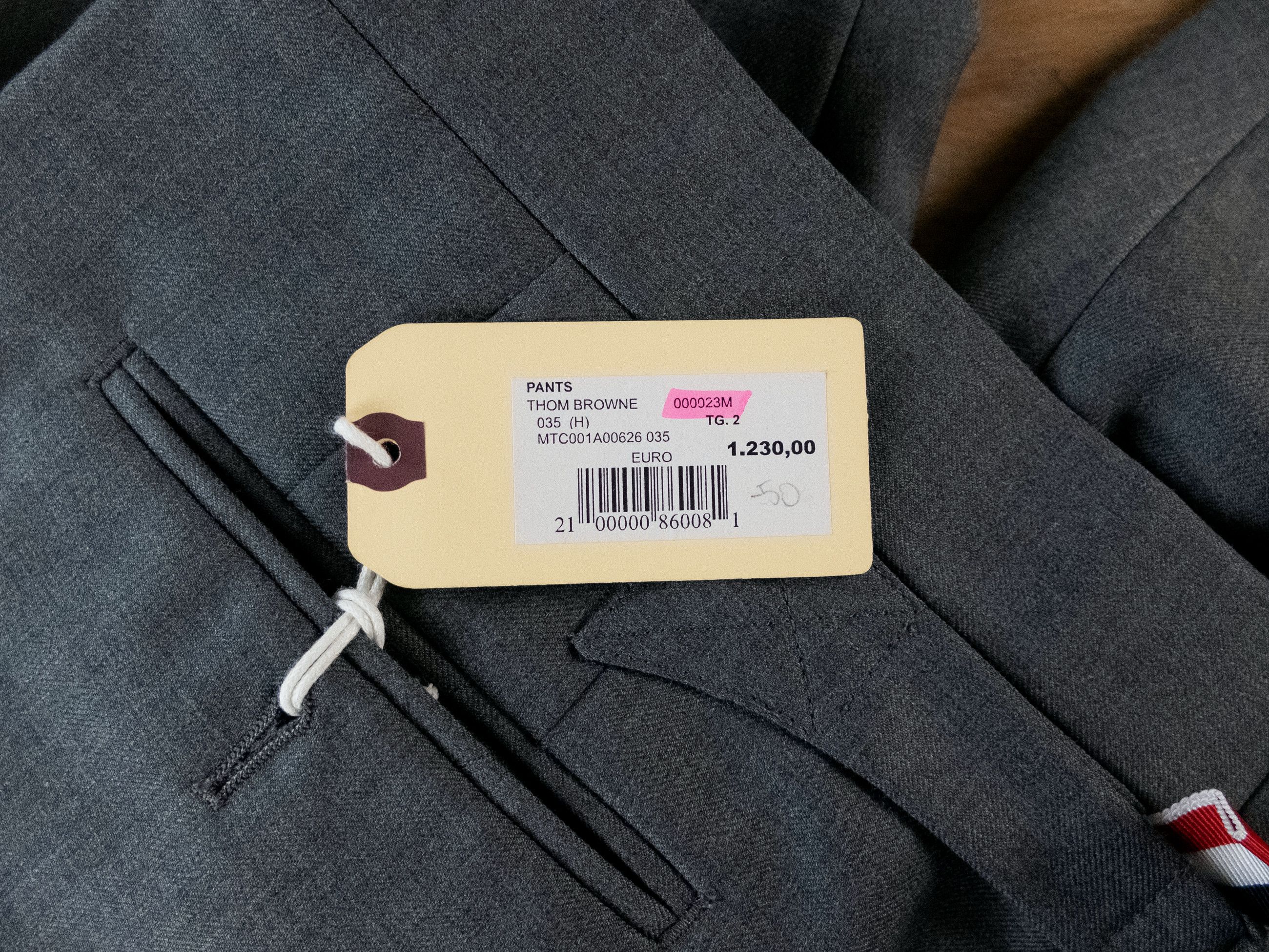 Thom Browne THOM BROWNE classic gray wool pants Size 2 / Medium q Size US 32 / EU 48 - 6 Thumbnail
