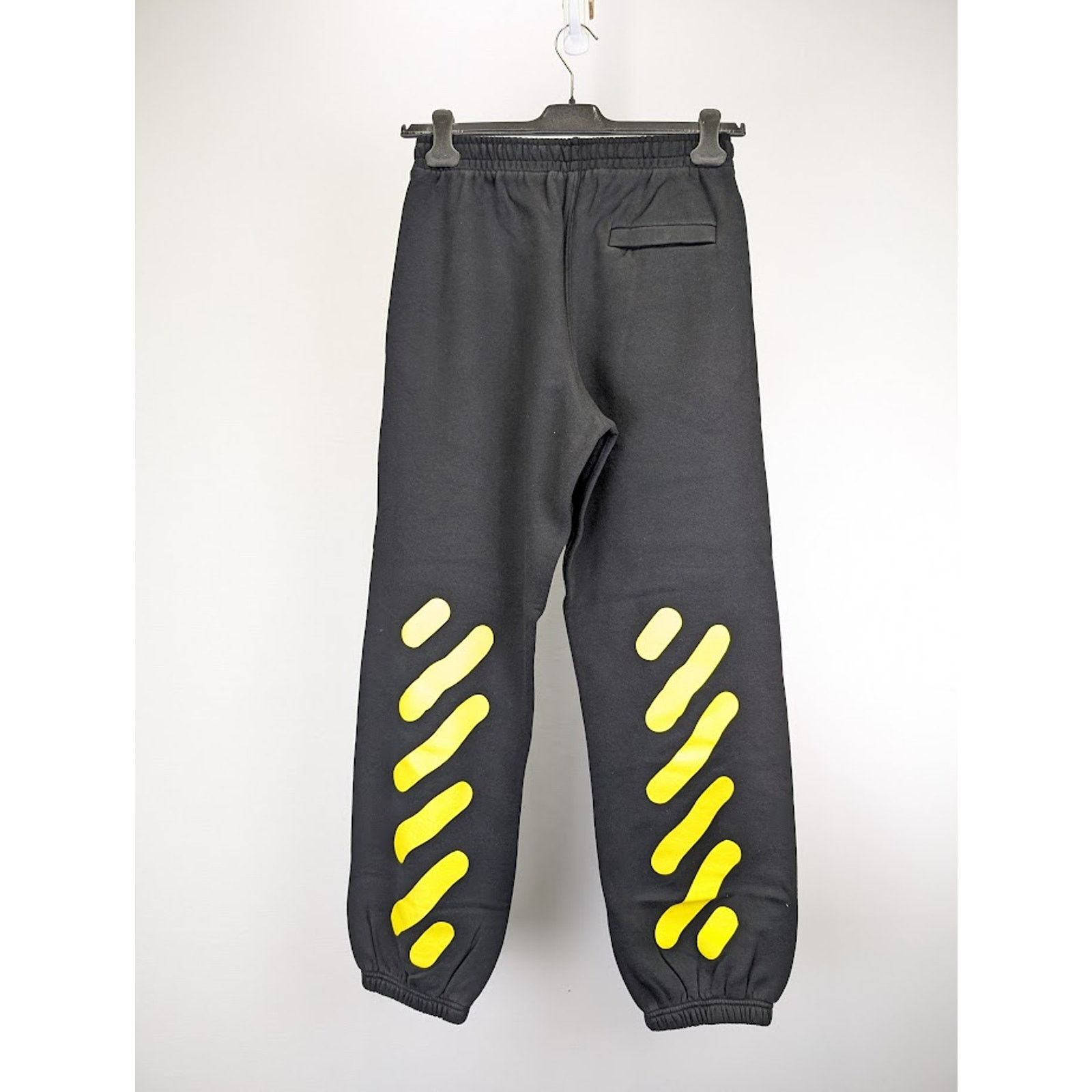 Off-White o1rshd1 Crystal Wiz Slim Sweatpant & Jogger in Black/Yellow Size US 36 / EU 52 - 11 Thumbnail