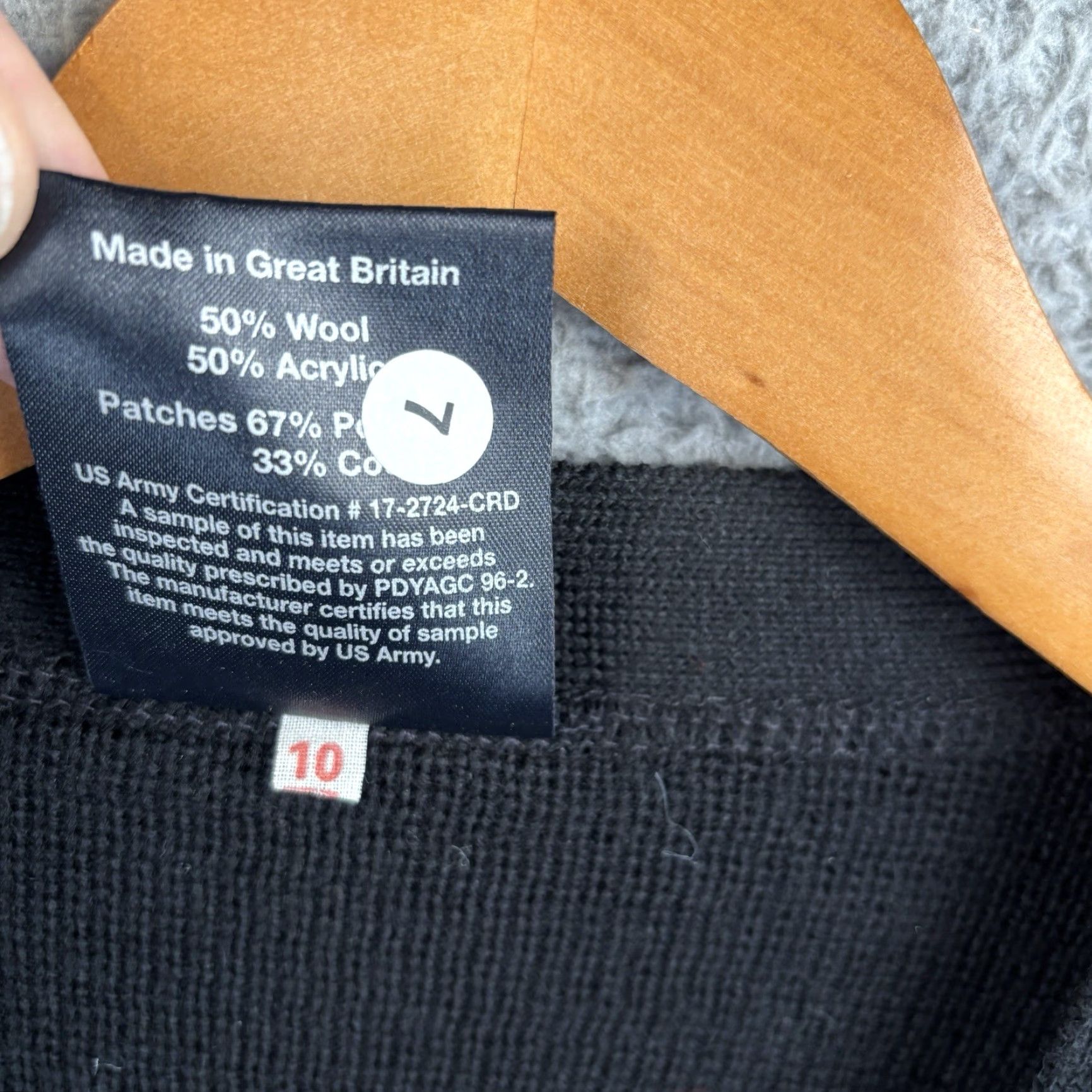 CO VINTAGE Mehlin & Estey Cardigan Sweater Black Wool Blend 44L Men Big & Tall Wool Blend Cardigan Black Mens 1940s 50s Epaulets Patches Size US XXL / EU 58 / 5 - 5 Thumbnail
