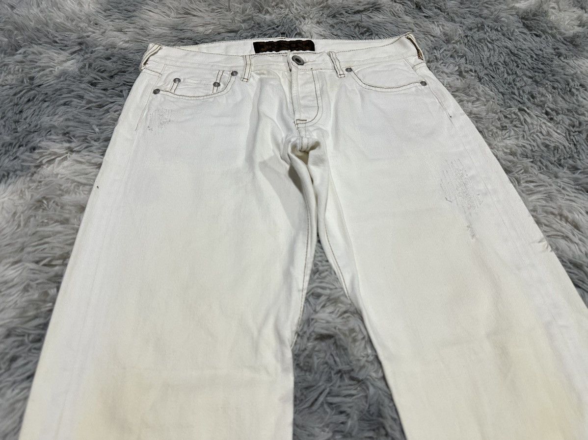 GOA 🔥Y2K Archived G.o.a White Denim Snakeskin Size US 30 / EU 46 - 2 Thumbnail