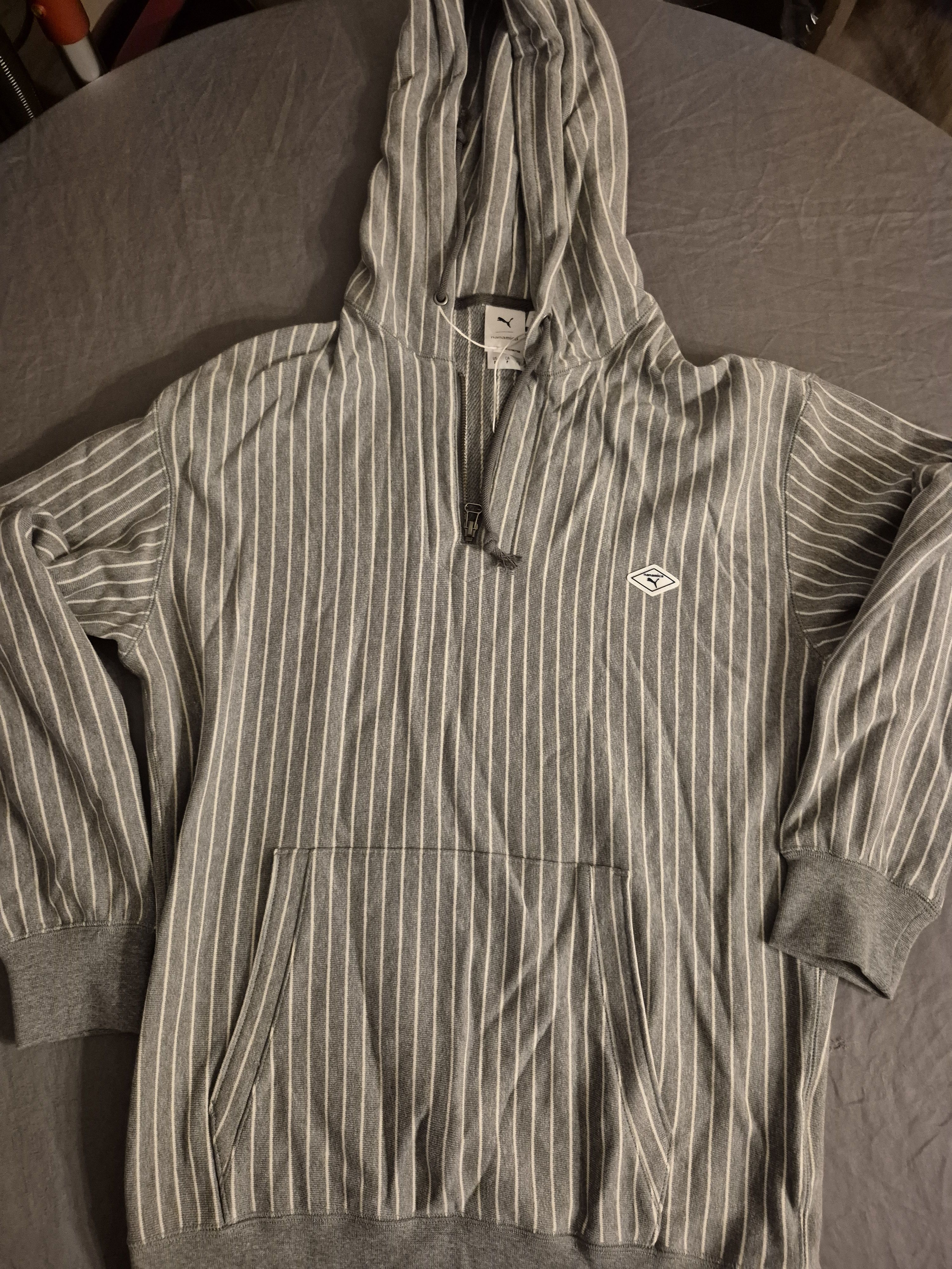 Puma Puma x Nanamica Collab Striped Hoodie Size Small Size US S / EU 44-46 / 1 - 1 Thumbnail