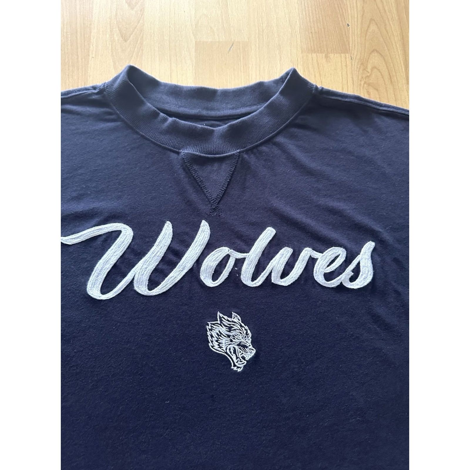 Darc Sport DARC Sport Wolves Cursive Premium Tee Blue Crew Neck XL Regular Short Sleeve Cotton Logo Embroidered 1000 155 of 1000 RARE Men T-Shirt Sports Size US XL / EU 56 / 4 - 2 Thumbnail