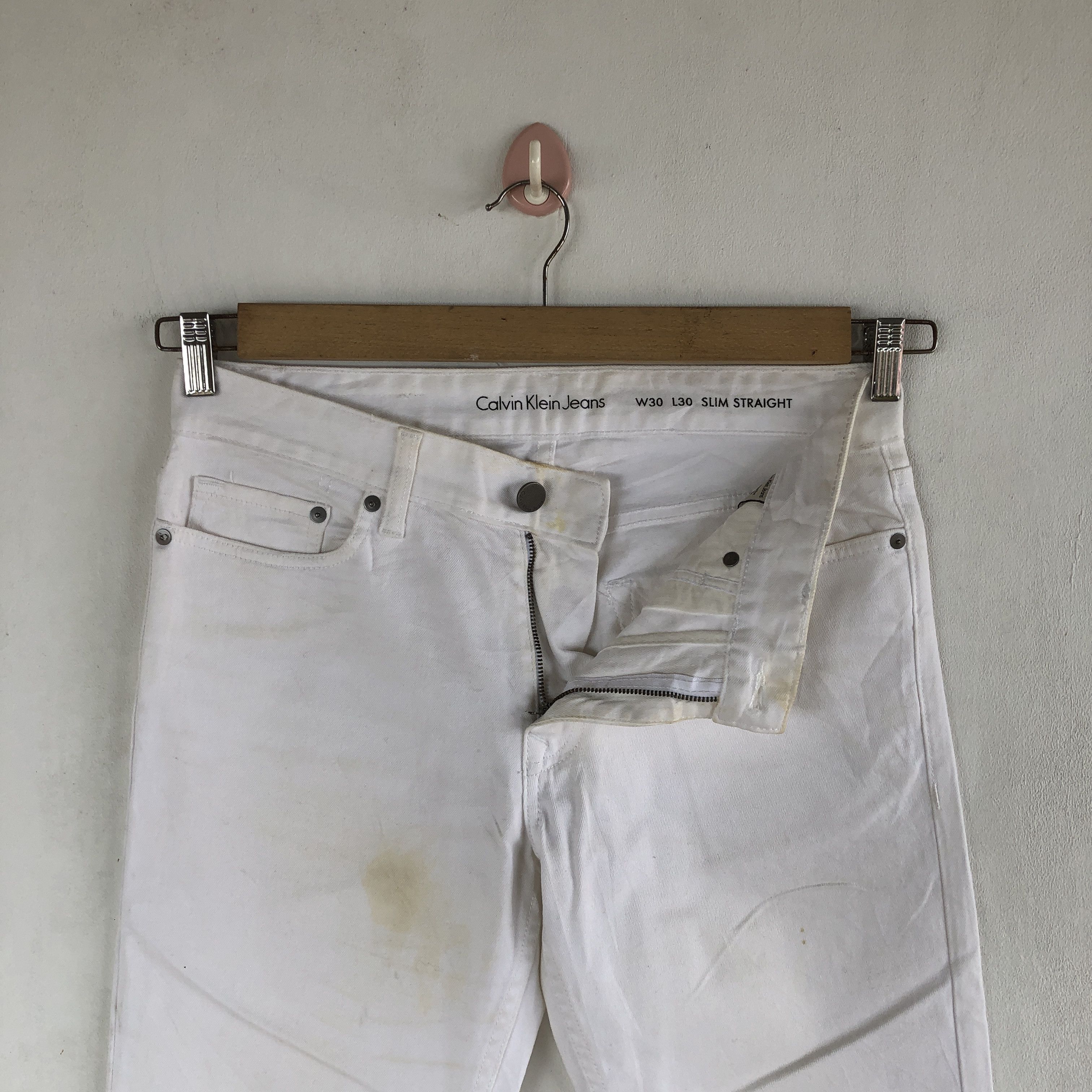 Calvin Klein Vintage Y2K Calvin Klein Jeans White Calvin Klein Denim Size US 32 / EU 48 - 6 Thumbnail