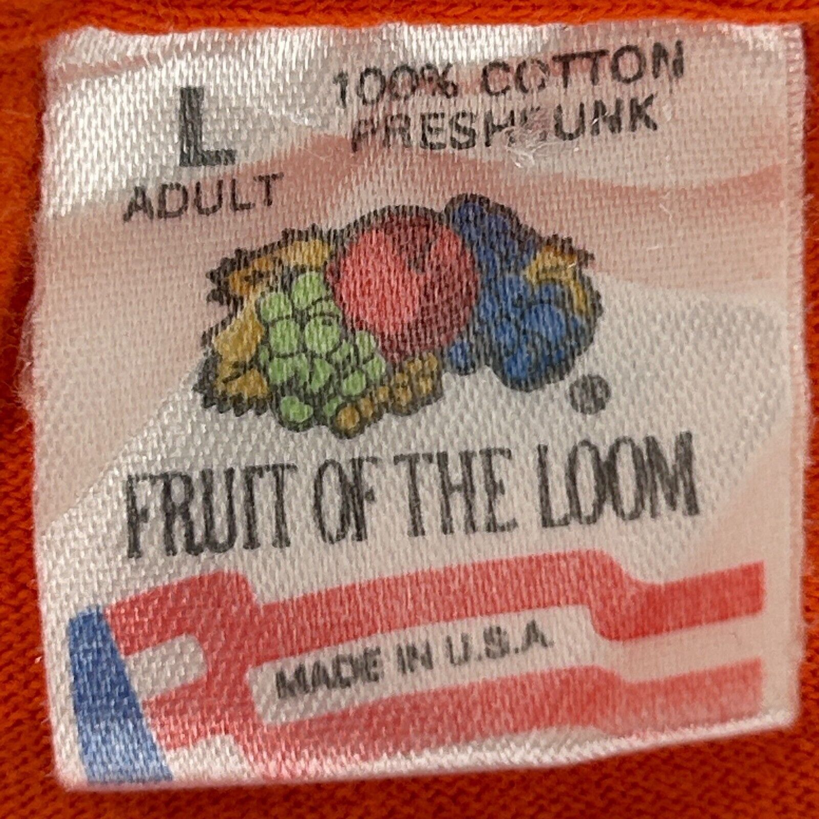 Fruit Of The Loom Vintage VT-2 Doerbirds T Shirt US Navy Training Orange L Size US L / EU 52-54 / 3 - 8 Thumbnail