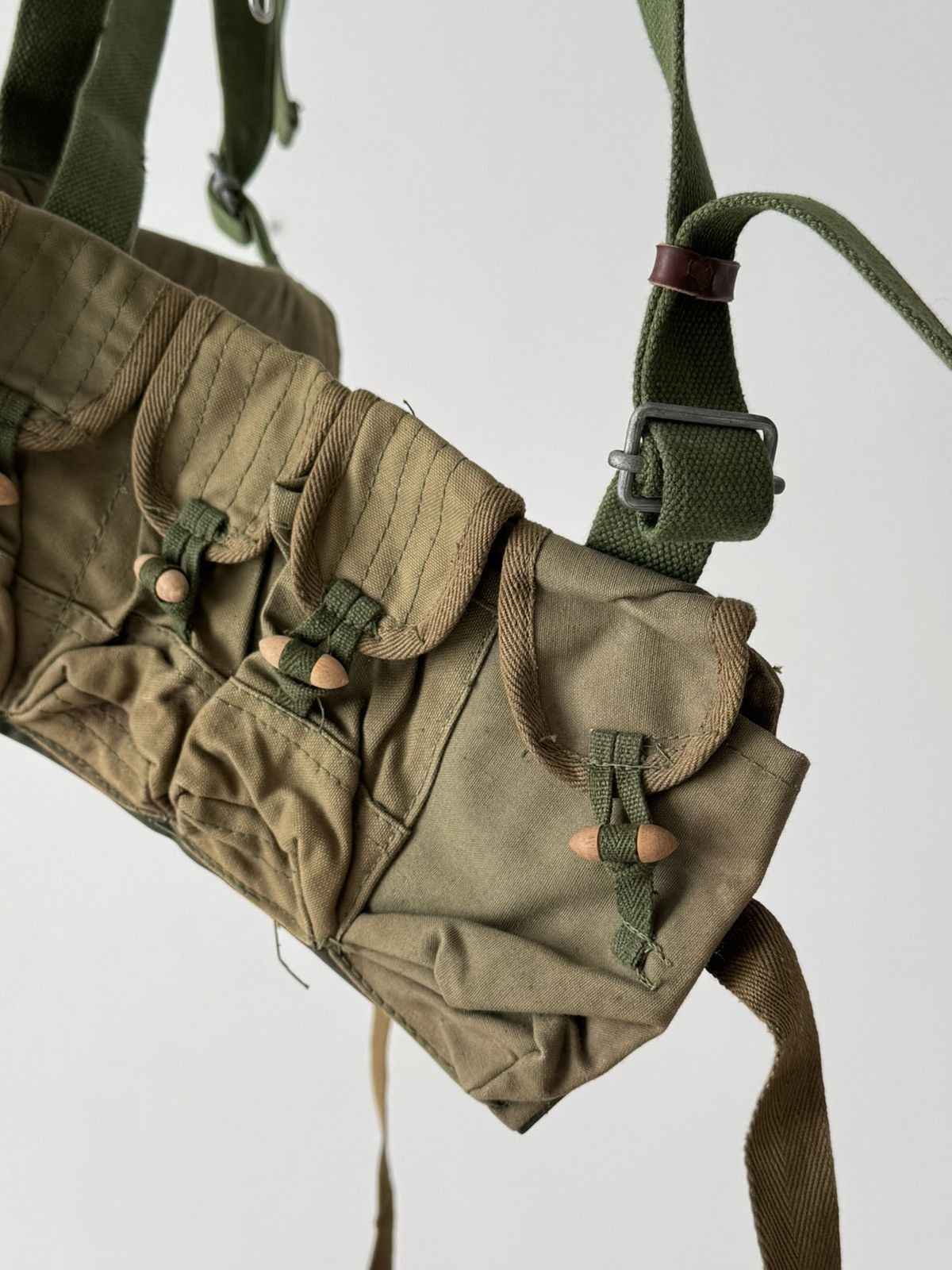 Japanese Brand × Vintage 1970s Vintage Chinese Style Hunting Shooting Ammo Belt-Bag Size ONE SIZE - 4 Thumbnail
