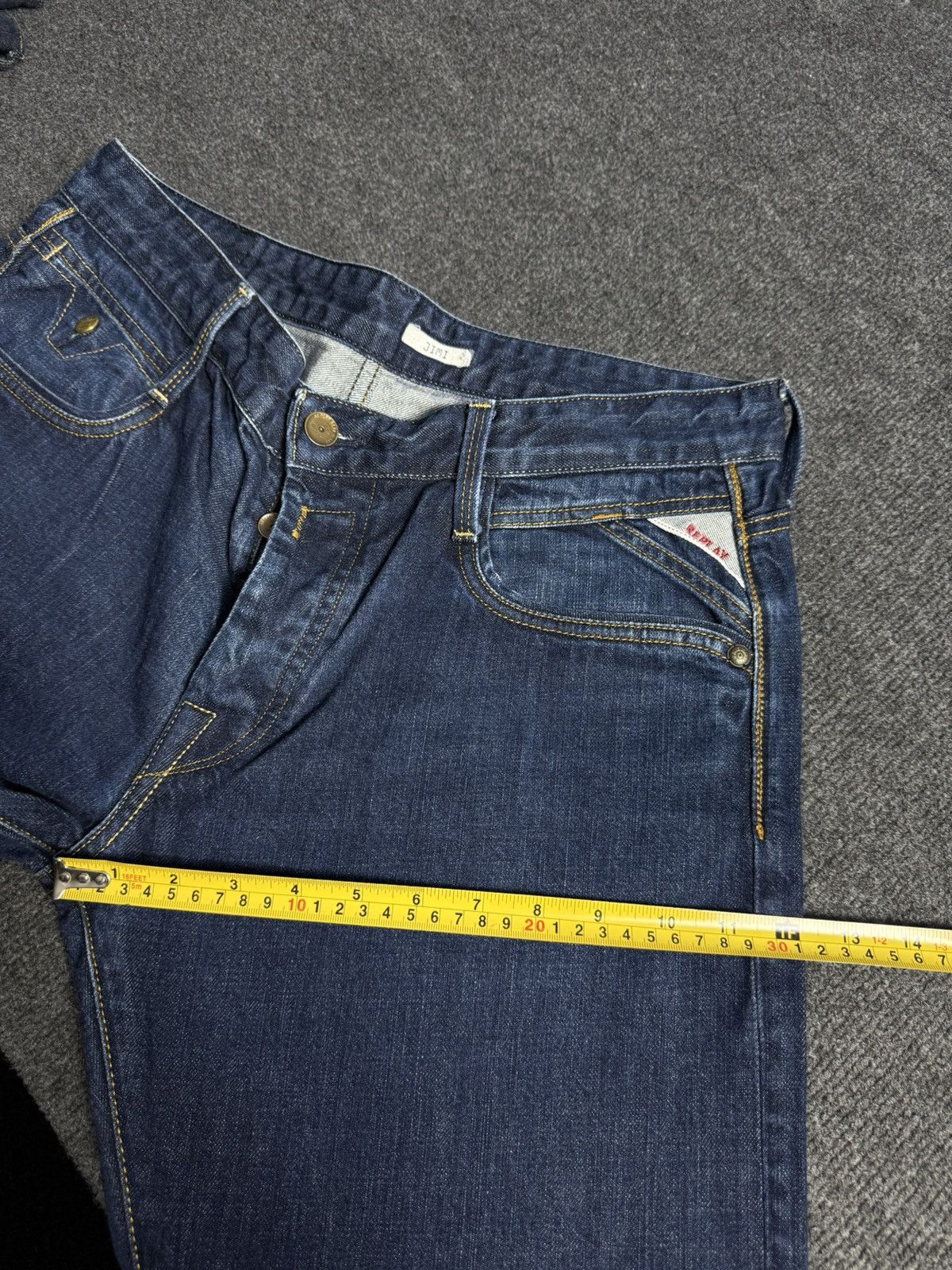 Replay Luxury 00s Y2K Replay Jimi Jeans M983 Straight Bootcut Denim Size US 34 / EU 50 - 22 Thumbnail