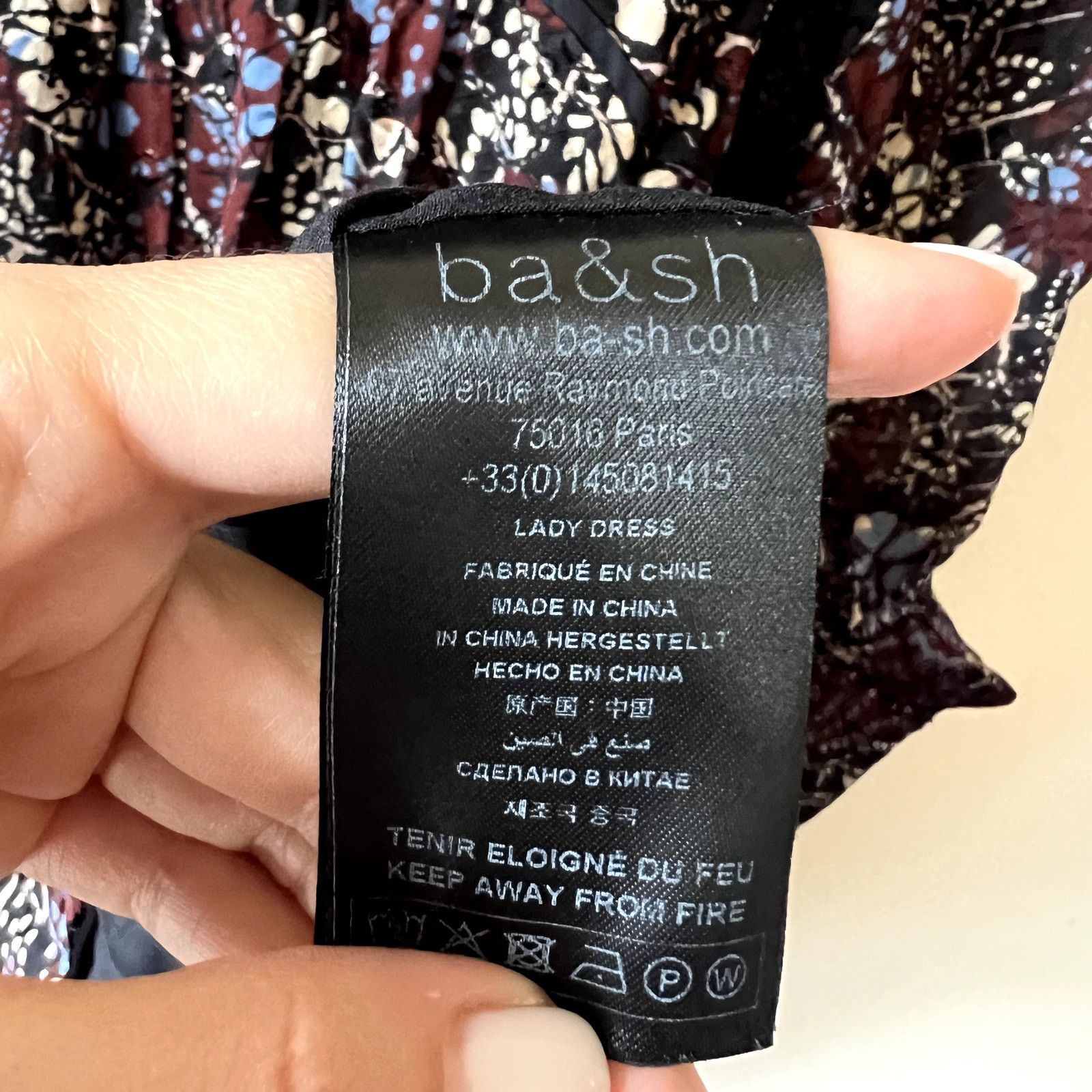 ba&sh ba&sh Giani Sheer Floral Mini dress size S C3 Size S / US 4 / IT 40 - 6 Thumbnail