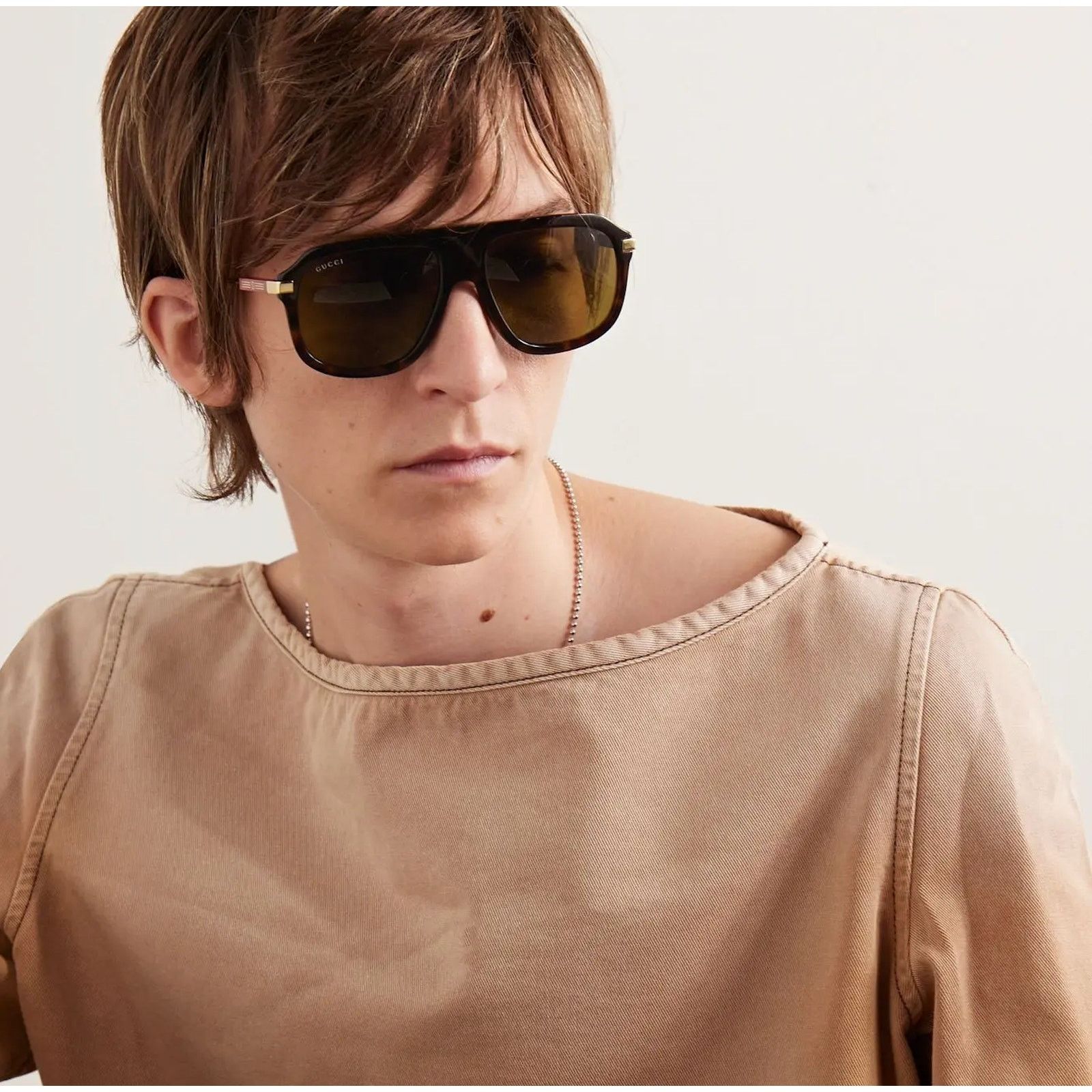 Gucci NEW Gucci Sunglasses GG1309S 006 Dark Havana/Brown Unisex Size ONE SIZE - 1 Thumbnail