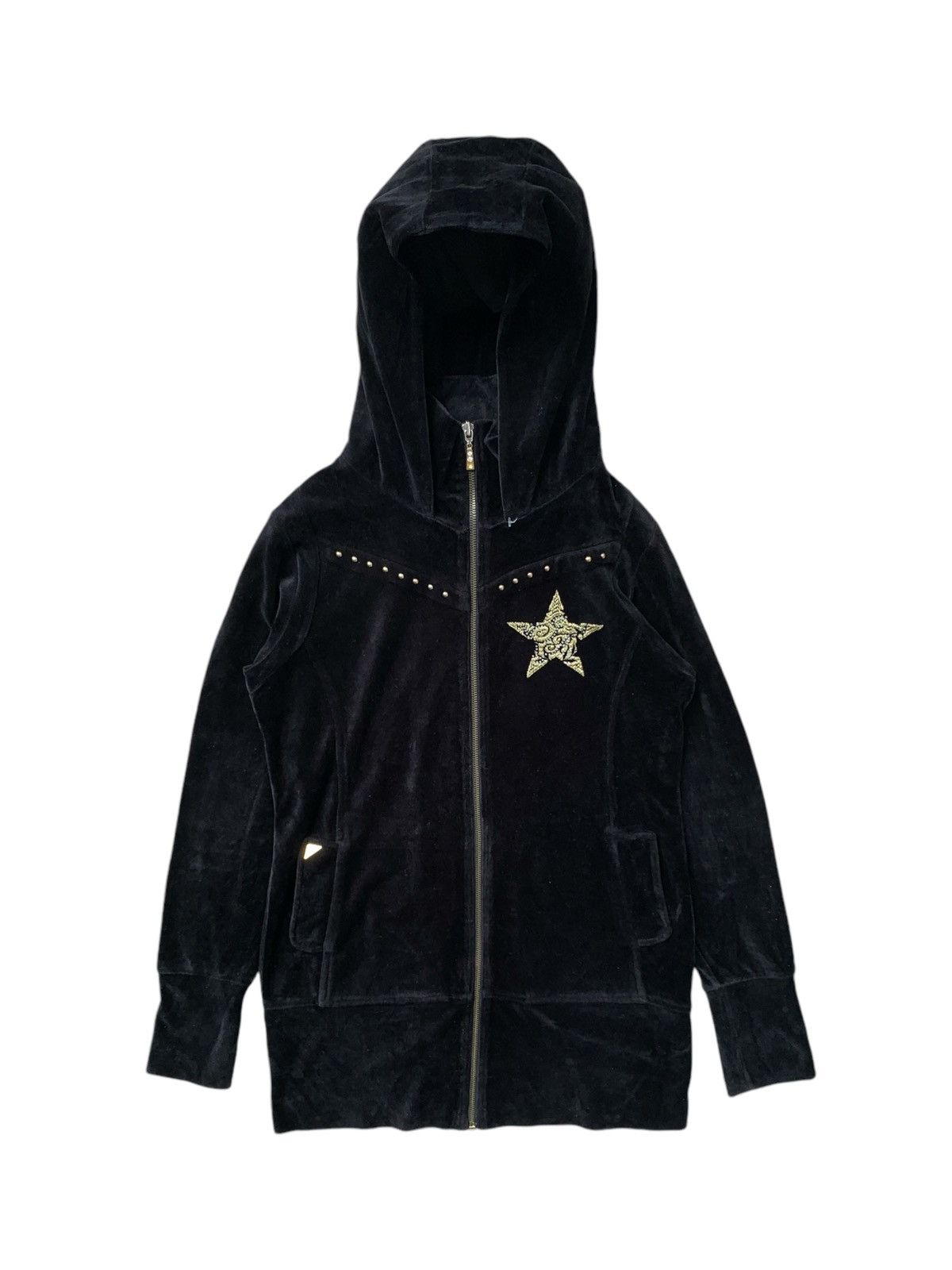 14th Addiction 2000s Jambangee - Velvet Long Hoodie Stars Logo B Terry Size US M / EU 48-50 / 2 - 1 Thumbnail