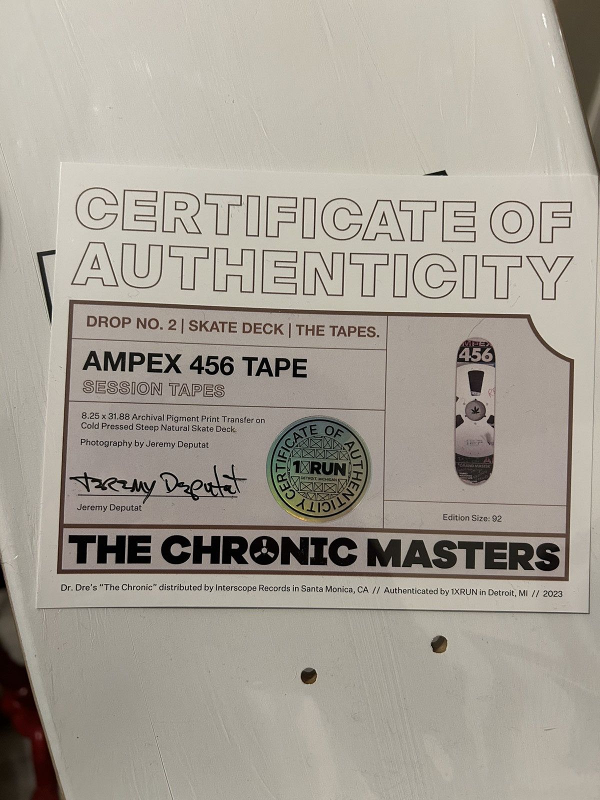 Dr. Dre × Rap Tees Dr Dre. Chronic Masters LTD Edition skate decks Size ONE SIZE - 6 Thumbnail