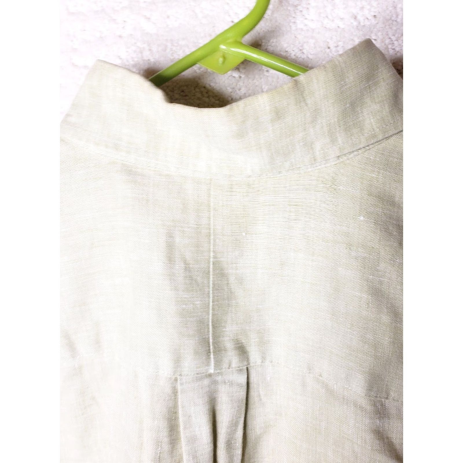 Jos. A. Bank JOS A BANK Linen Button-Down Short Sleeve Shirt M Mens Mint Green XS? Size US M / EU 48-50 / 2 - 7 Thumbnail