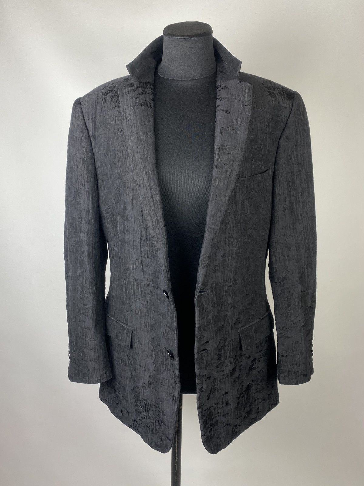 Versace Versace Collection Black Jacquard Sport Coat jacket blazer Size US L / EU 52-54 / 3 - 5 Thumbnail