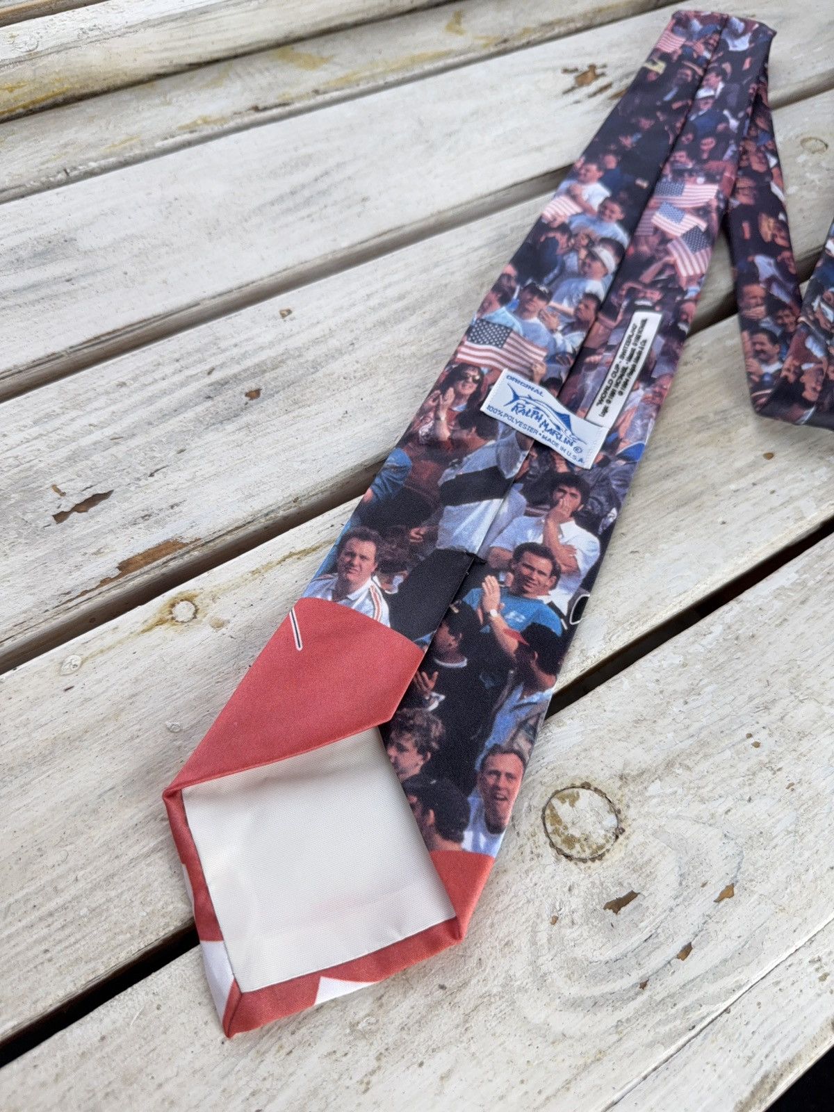UEFA × Vintage Vintage Soccer Tie 1994 World Cup USA – Patriotic Fan Print Size ONE SIZE - 6 Thumbnail