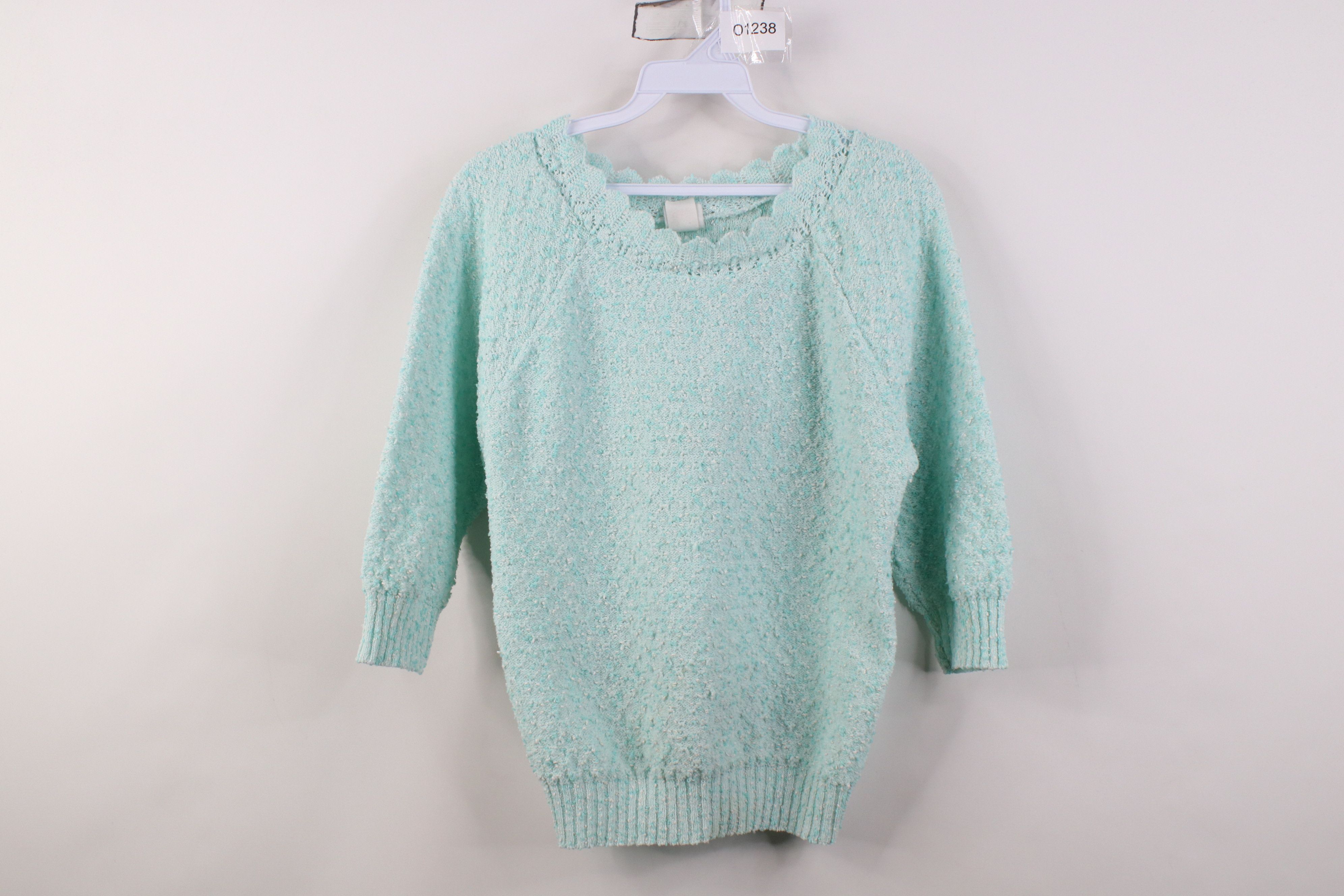 Vintage Vintage 70s 80s Streetwear Sleeve Textured Knit Sweater USA Size S / US 4 / IT 40 - 1 Thumbnail