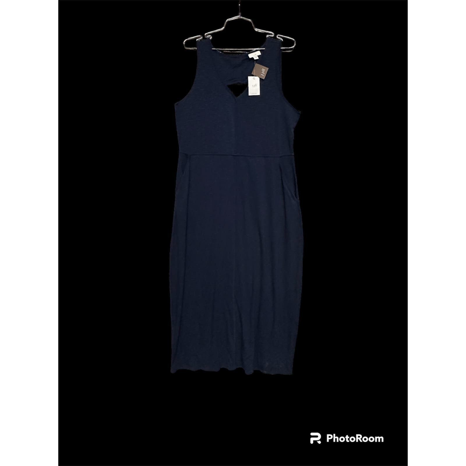 J. Jill J. Jill Cutout Sleeveless Everyday Tunic Maxi Dress Blue - M Size M / US 6-8 / IT 42-44 - 10 Thumbnail