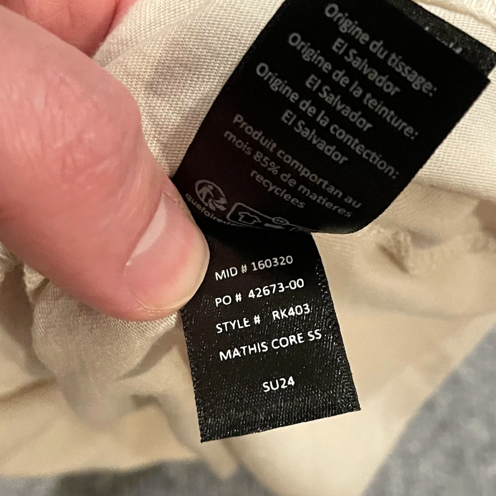 Roark Roark Run Amok Mathis Core SS Shirt Mens XS Beige Graphic Running TShirt Tee Size US XS / EU 42 / 0 - 7 Thumbnail