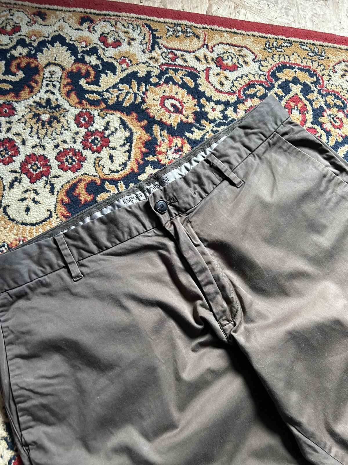Emporio Armani Vintage emporio armani rare pants metal logo Size US 34 / EU 50 - 8 Thumbnail