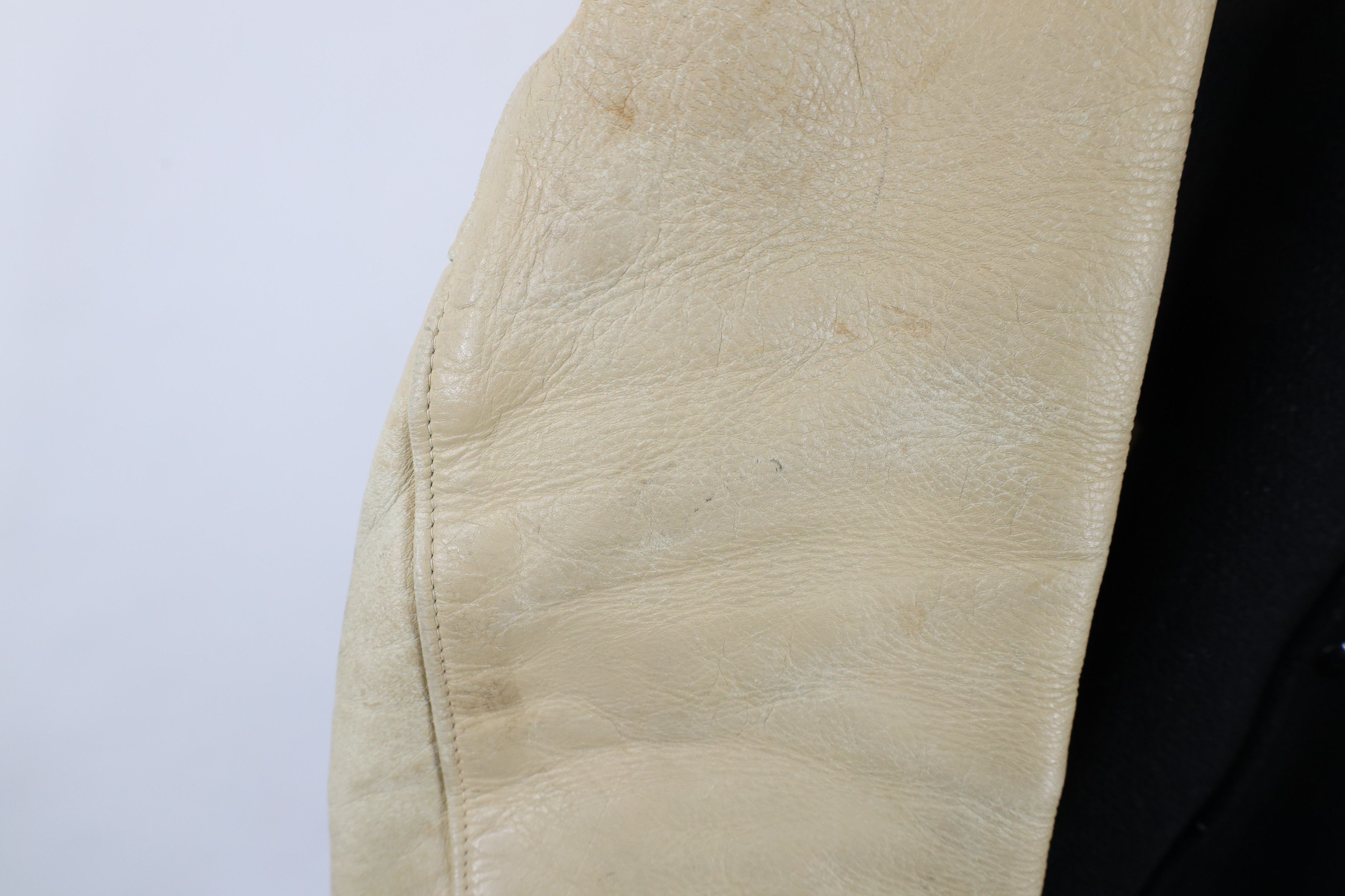 Vintage Vintage 60s 70s Streetwear Leather Varsity Letterman Jacket Size US XL / EU 56 / 4 - 4 Thumbnail