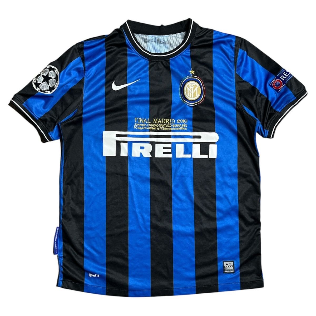 Nike × Vintage 09/10 nike inter milan championship league jersey Size US L / EU 52-54 / 3 - 1 Thumbnail