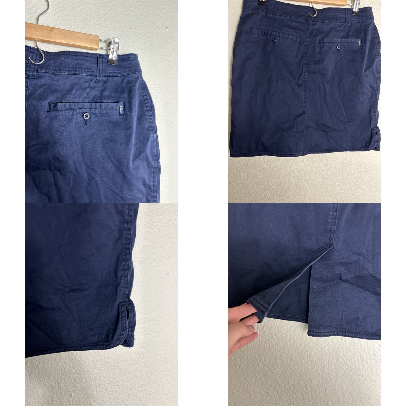 Vintage Woolrich Skirt Womens 8 Navy Blue Cotton Knee Length A-Line 32x19 Womens Mens? Size 30" / US 8 / IT 44 - 8 Thumbnail