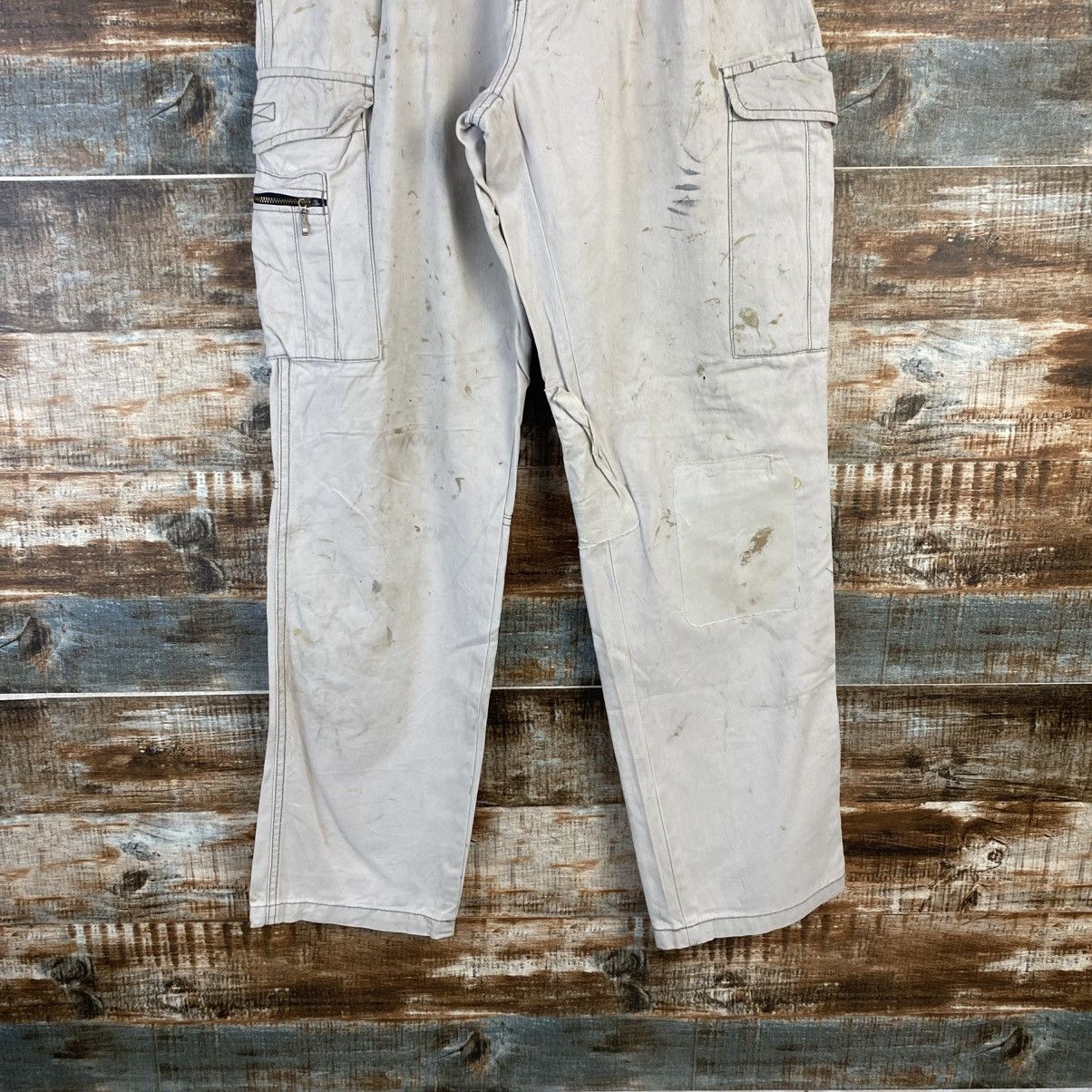 Japanese Brand DL Suolotions White Cargo Multipocket Pants #C967 Size 25" / US 0 / IT 36 - 3 Thumbnail