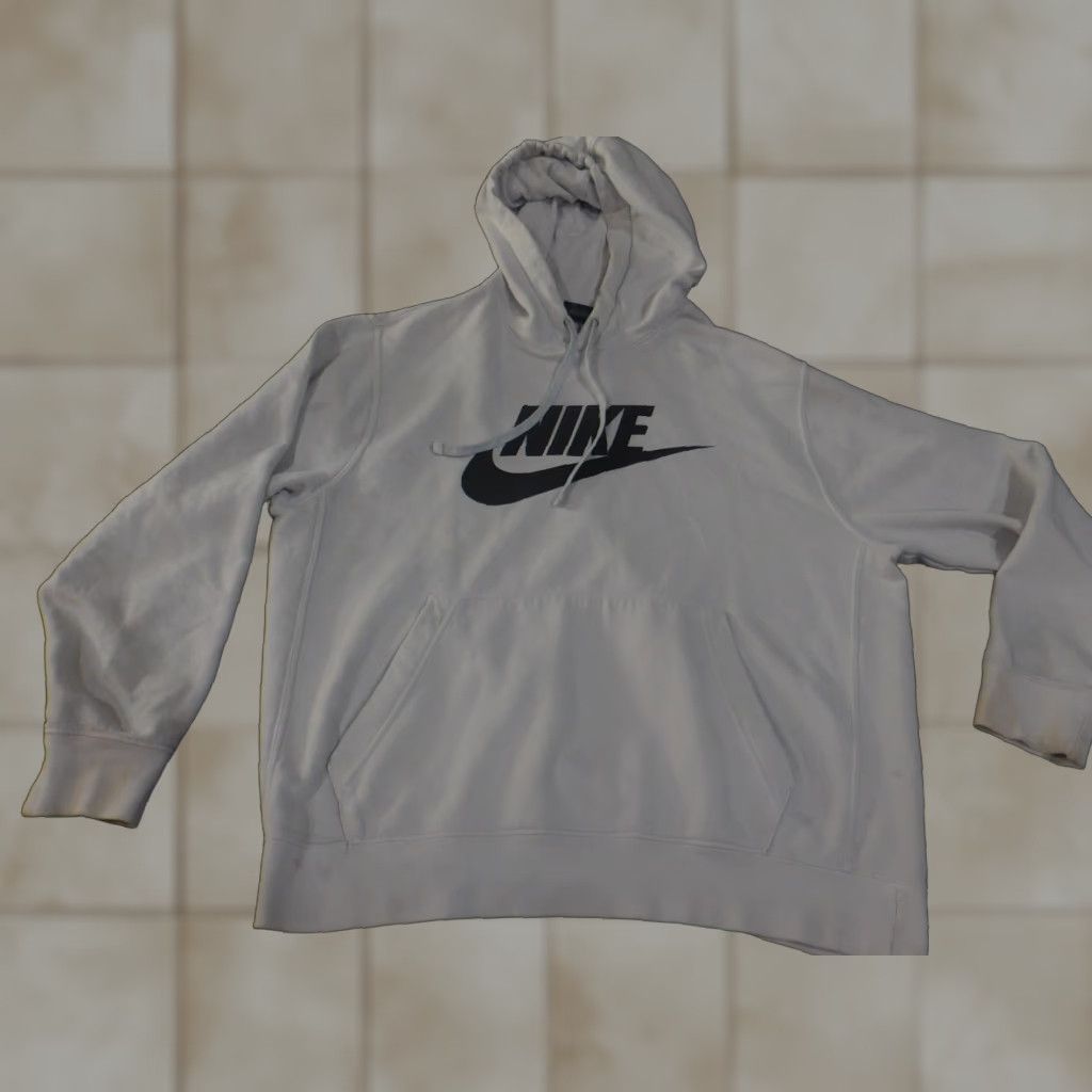 Nike Nike Hoodie Mens Large White Pullover Logo Retro Hooded Stretch Swoosh Walking Size US L / EU 52-54 / 3 - 1 Thumbnail