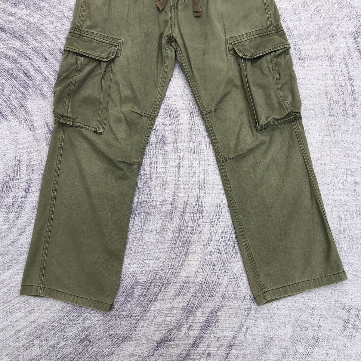 Japanese Brand Cargo Green Anti Label Multipocket Tactical Pants W29 Size US 29 - 3 Thumbnail