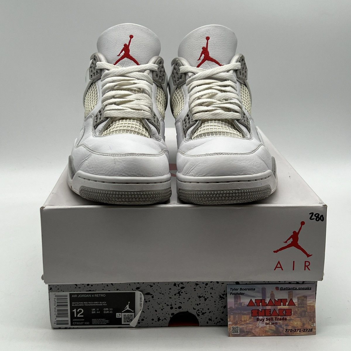 Jordan Brand Air Jordan 4 white Oreo Size US 12 / EU 45 - 2 Thumbnail