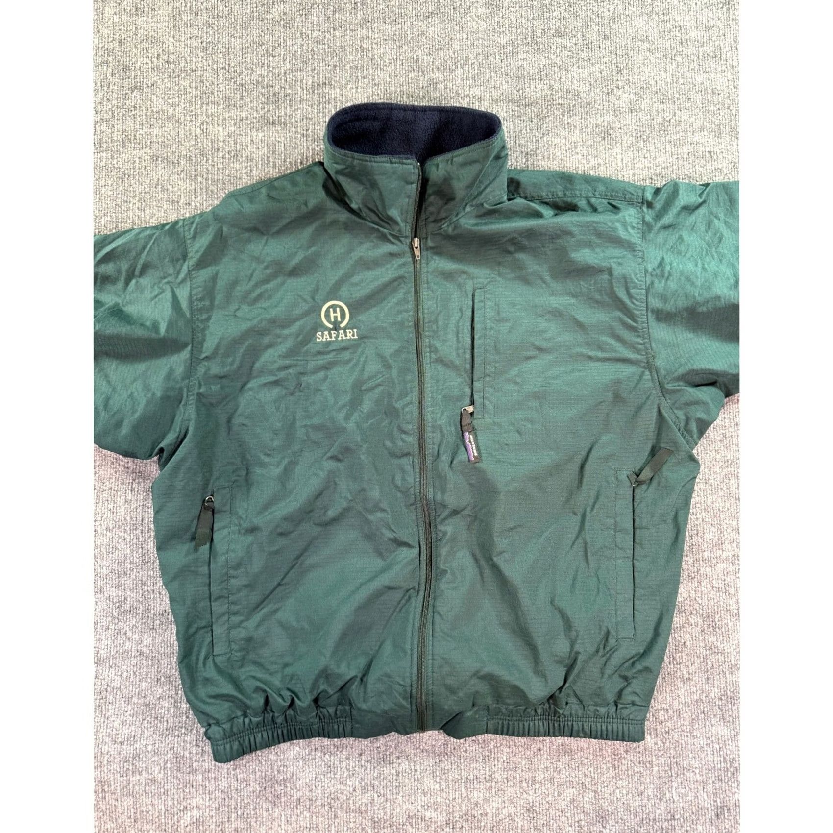 Patagonia Patagonia Shelled Jacket Mens Large Green Full Zip Logo Fleece Lined Ripstop Size US XL / EU 56 / 4 - 2 Thumbnail