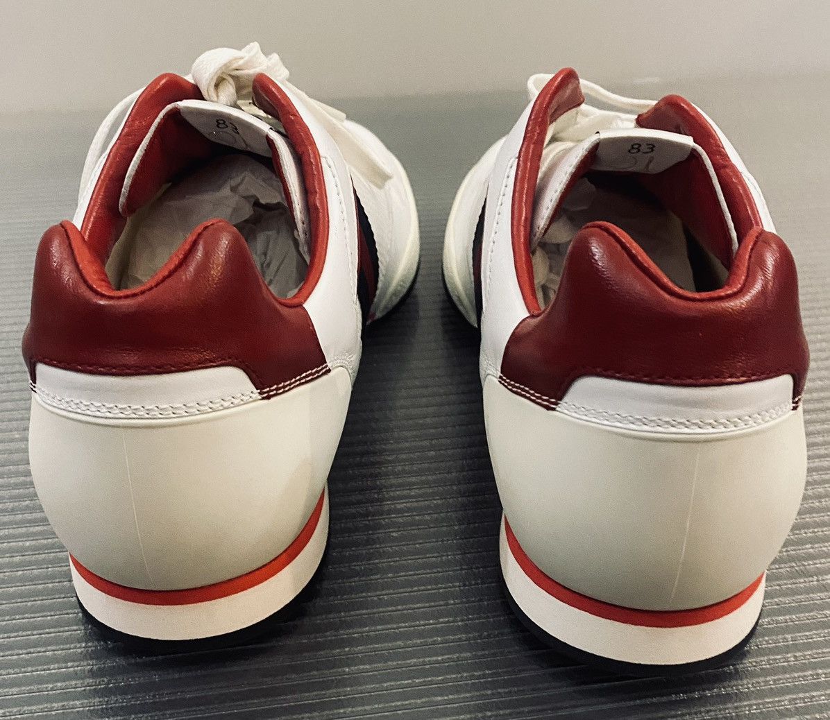 Gucci Gucci 🇮🇹 Great White/Red Tennis 83 Sneakers 10.5 NEW Size US 10.5 / EU 43-44 - 9 Thumbnail