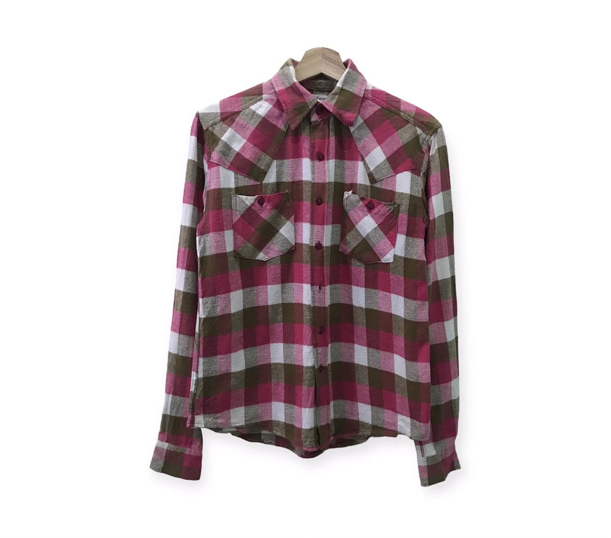 Flannel × Vintage Vintage Equator Plaid Tartan Flannel Shirt Size S / US 4 / IT 40 - 1 Thumbnail