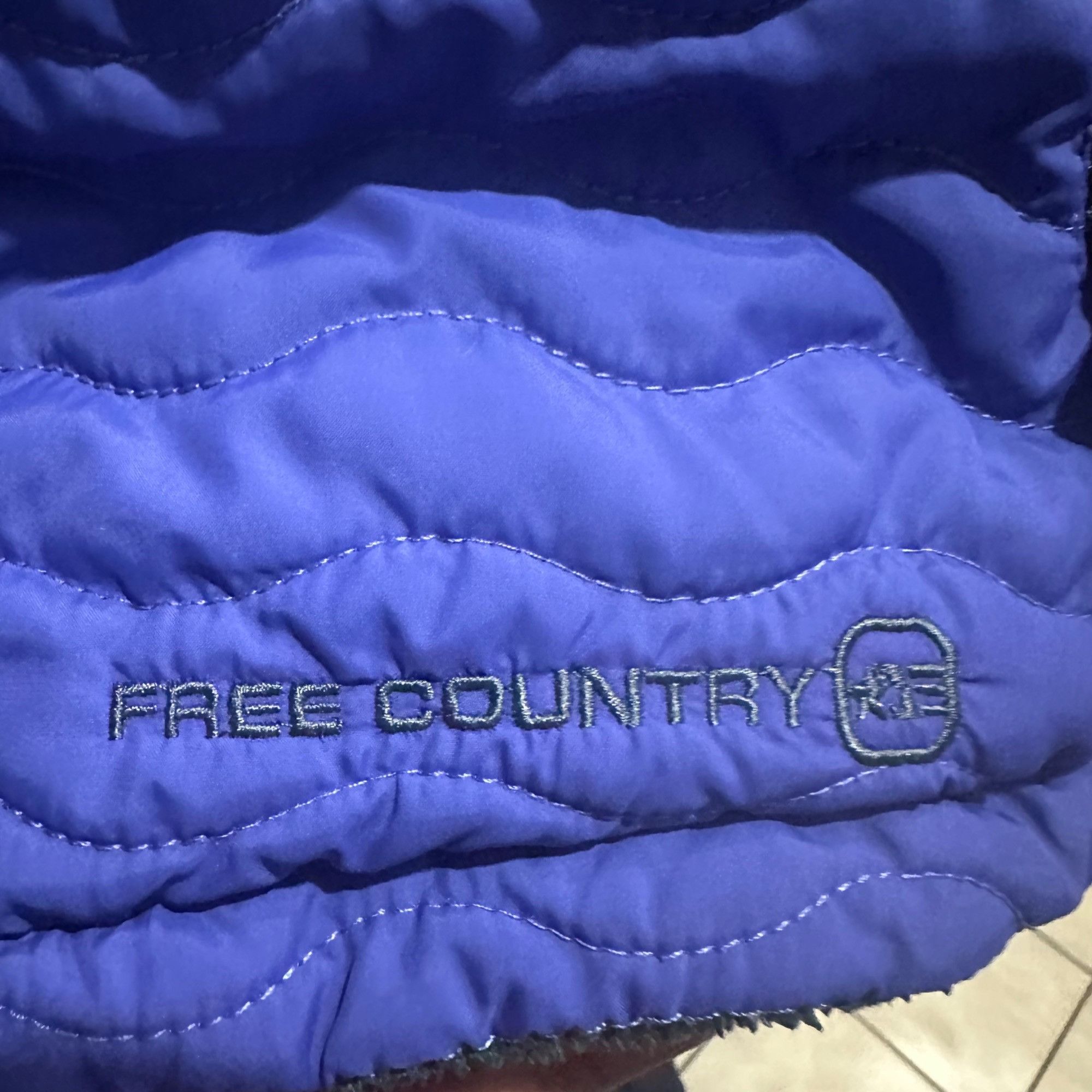 Free Country ✨Free Country Womens Vest Reversible Quilted Purple Faux Fur Size L / US 10 / IT 46 - 4 Thumbnail