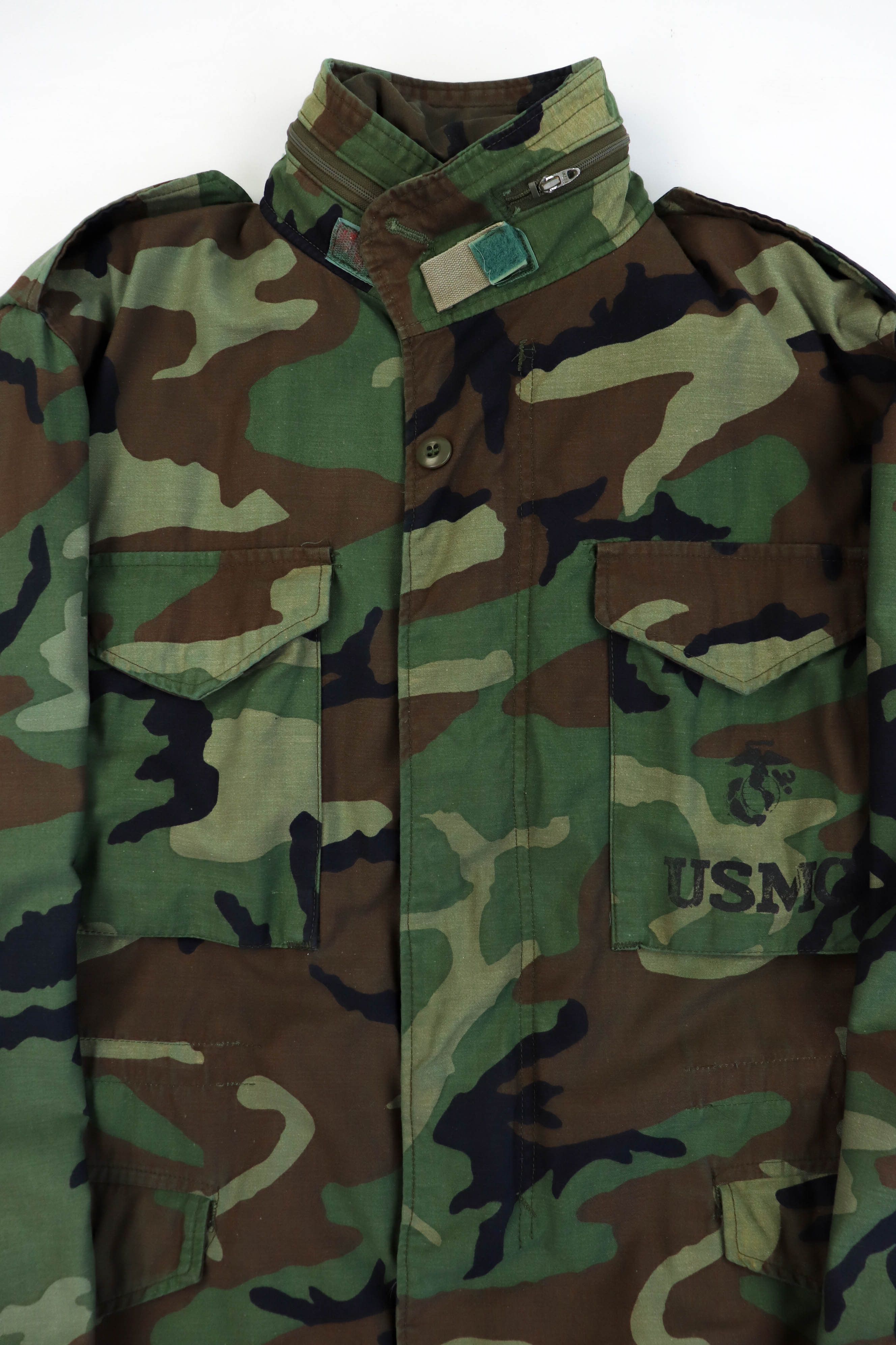 Vintage USMC Vintage 80s 1985 GENERAL Zip M-65 Camo Field Jacket Size US M / EU 48-50 / 2 - 4 Thumbnail
