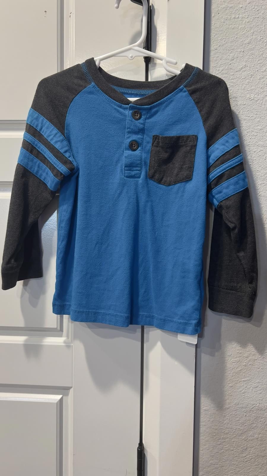 Other Garanimals Boys' Long Sleeve Shirt - Blue & Gray Size US XXS / EU 40 - 1 Thumbnail